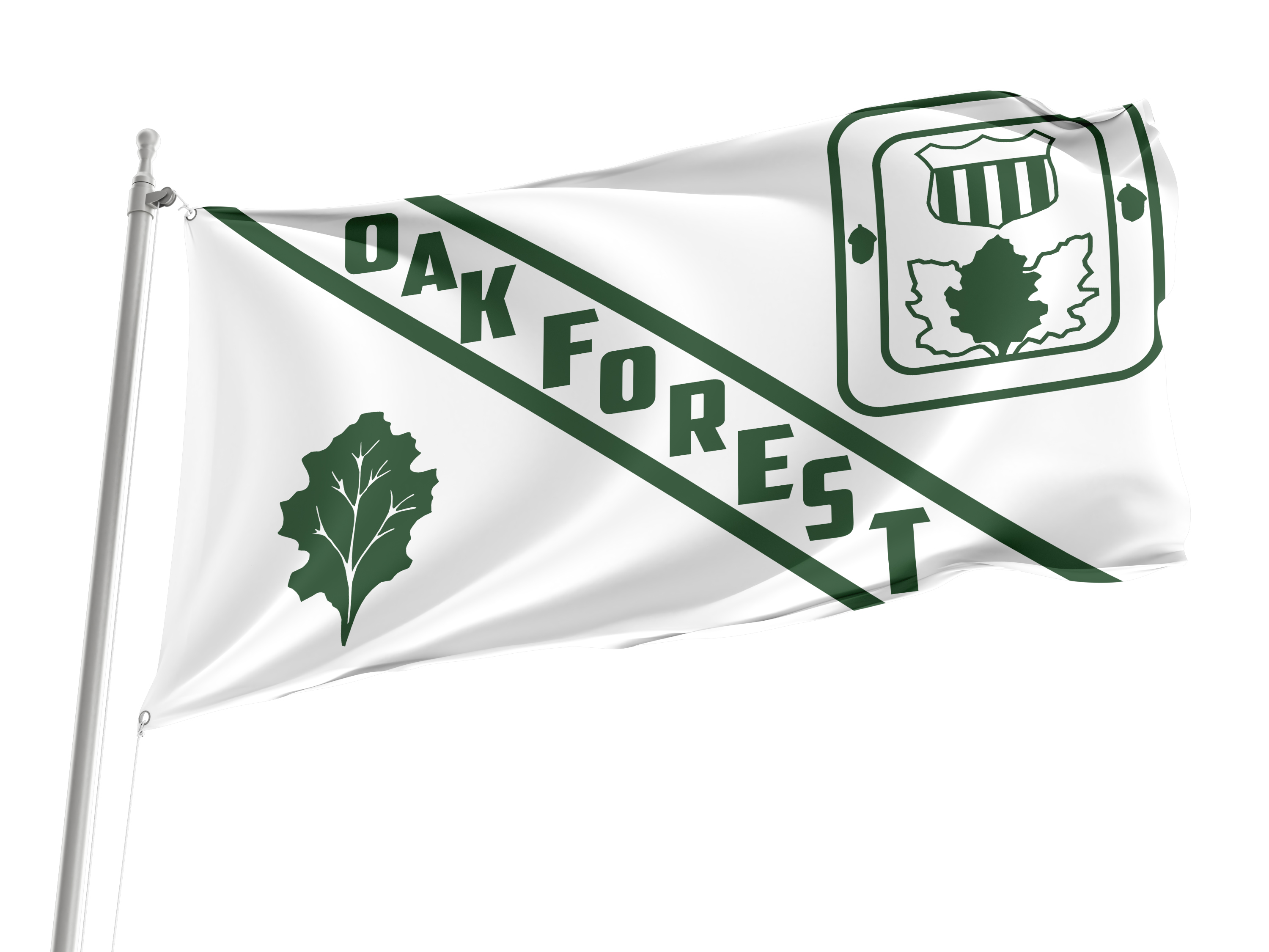 Oak Forest Flag for Indoor & Outdoor Use