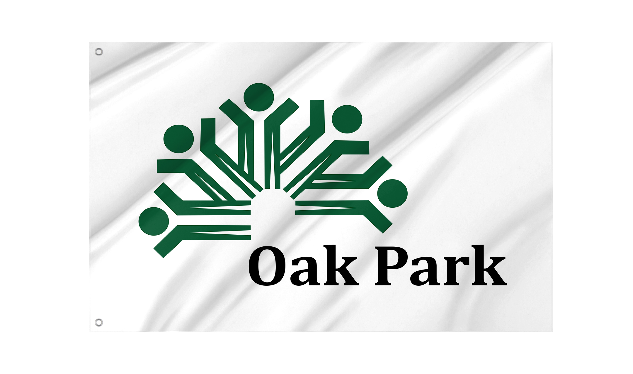 Oak Park Flag for Indoor & Outdoor Use