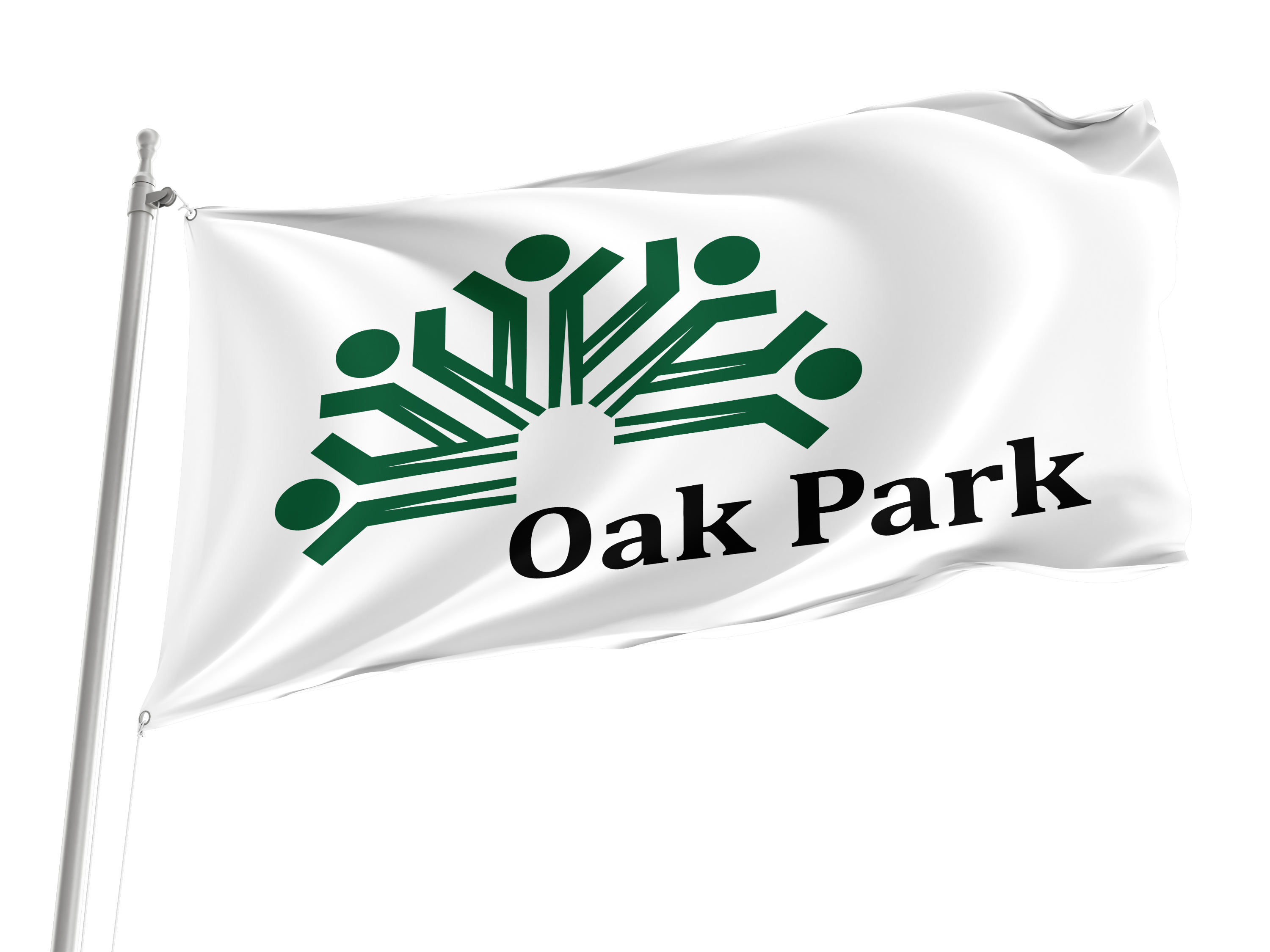Oak Park Flag for Indoor & Outdoor Use