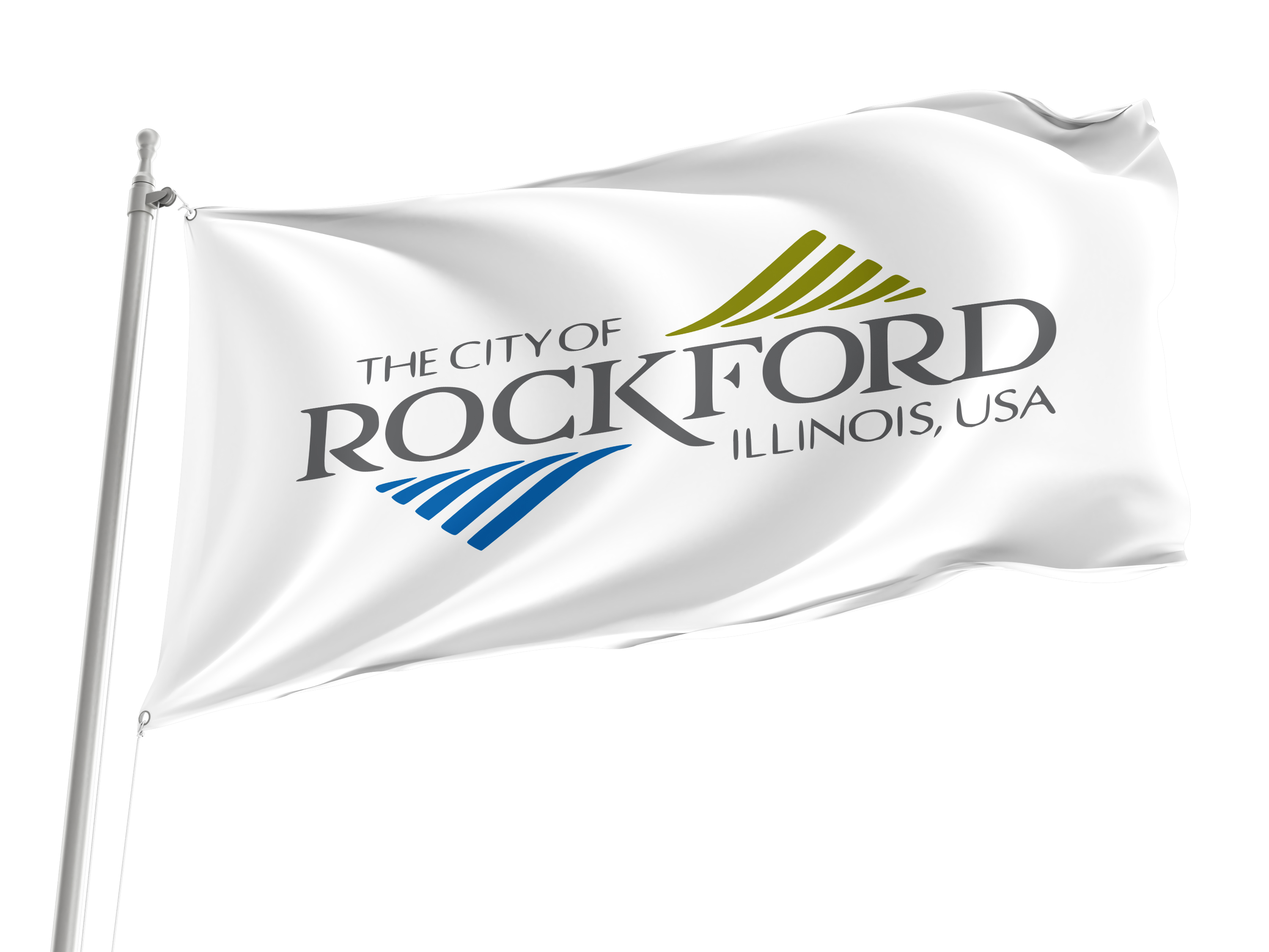 Rockford Flag for Indoor & Outdoor Use