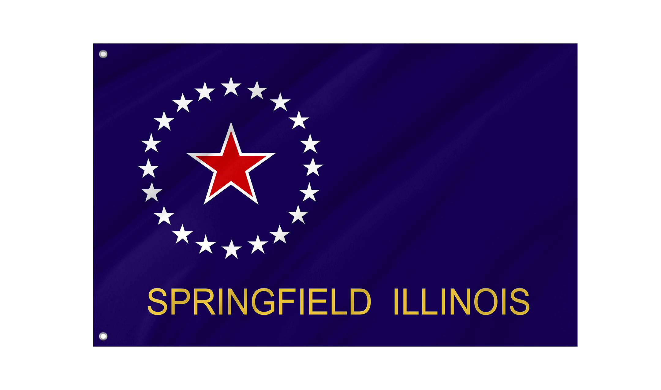 Springfield, Illinois Flag for Indoor & Outdoor Use
