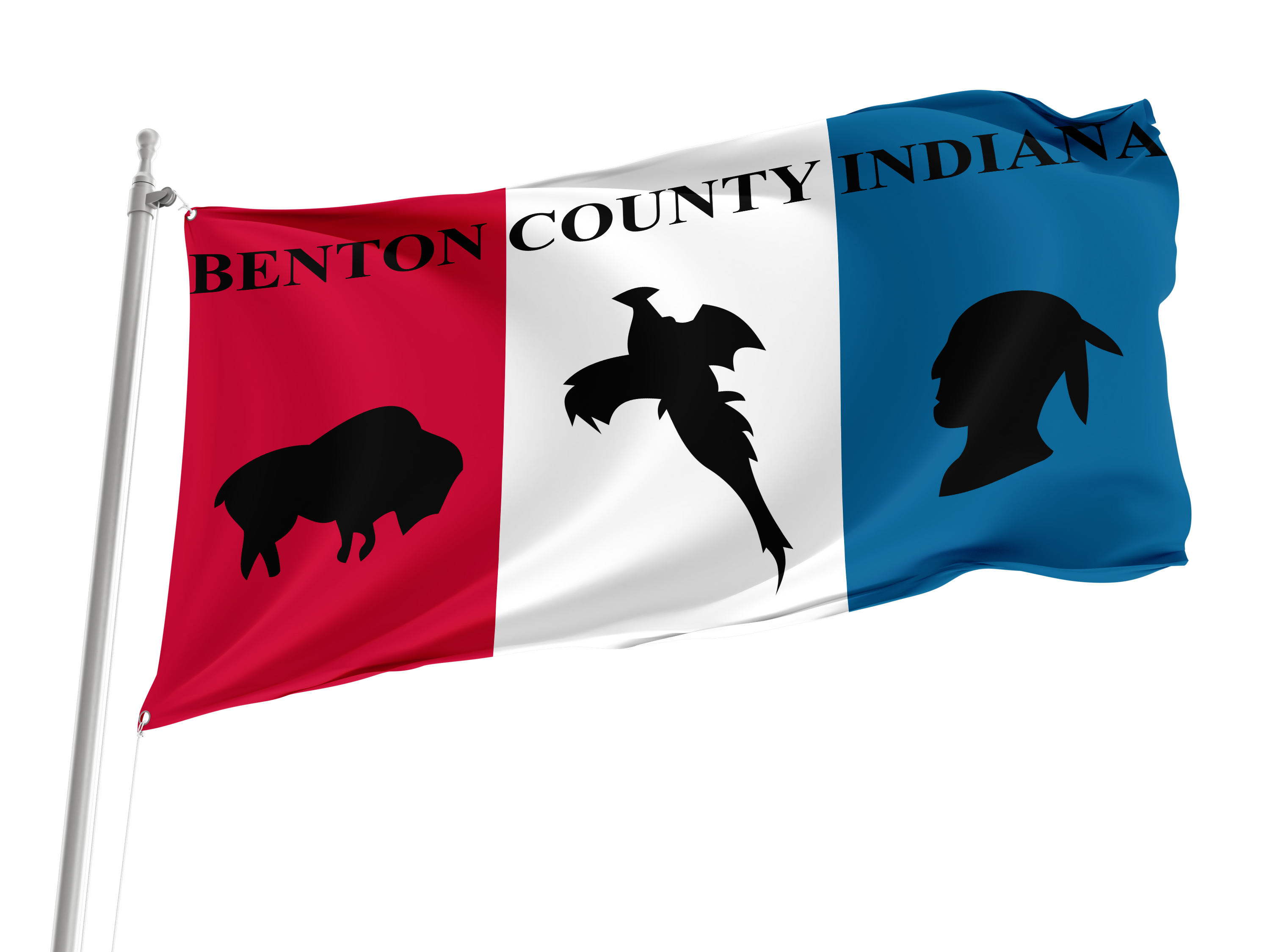 Benton County, Indiana Flag for Indoor & Outdoor Use