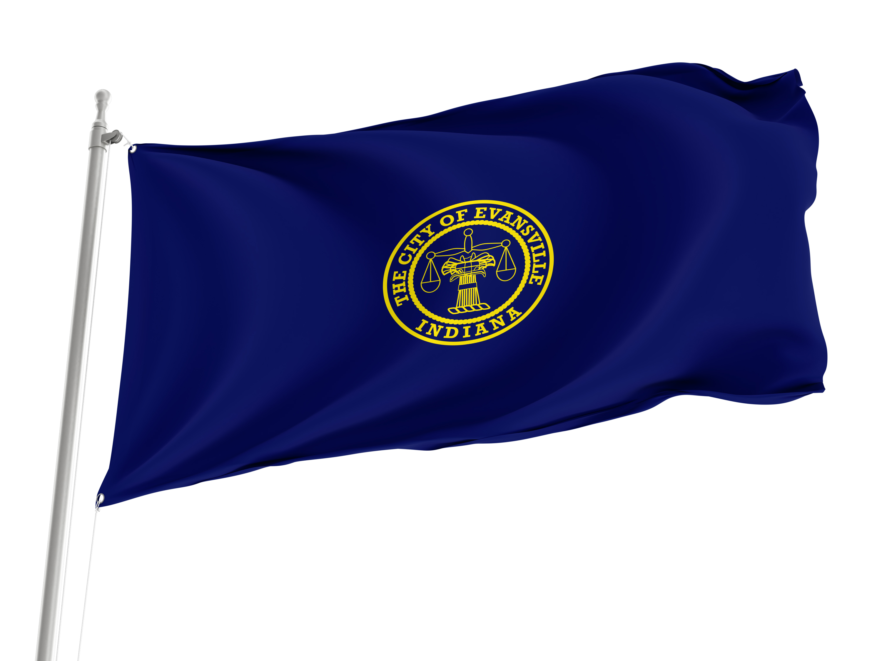 Evansville Flag for Indoor & Outdoor Use