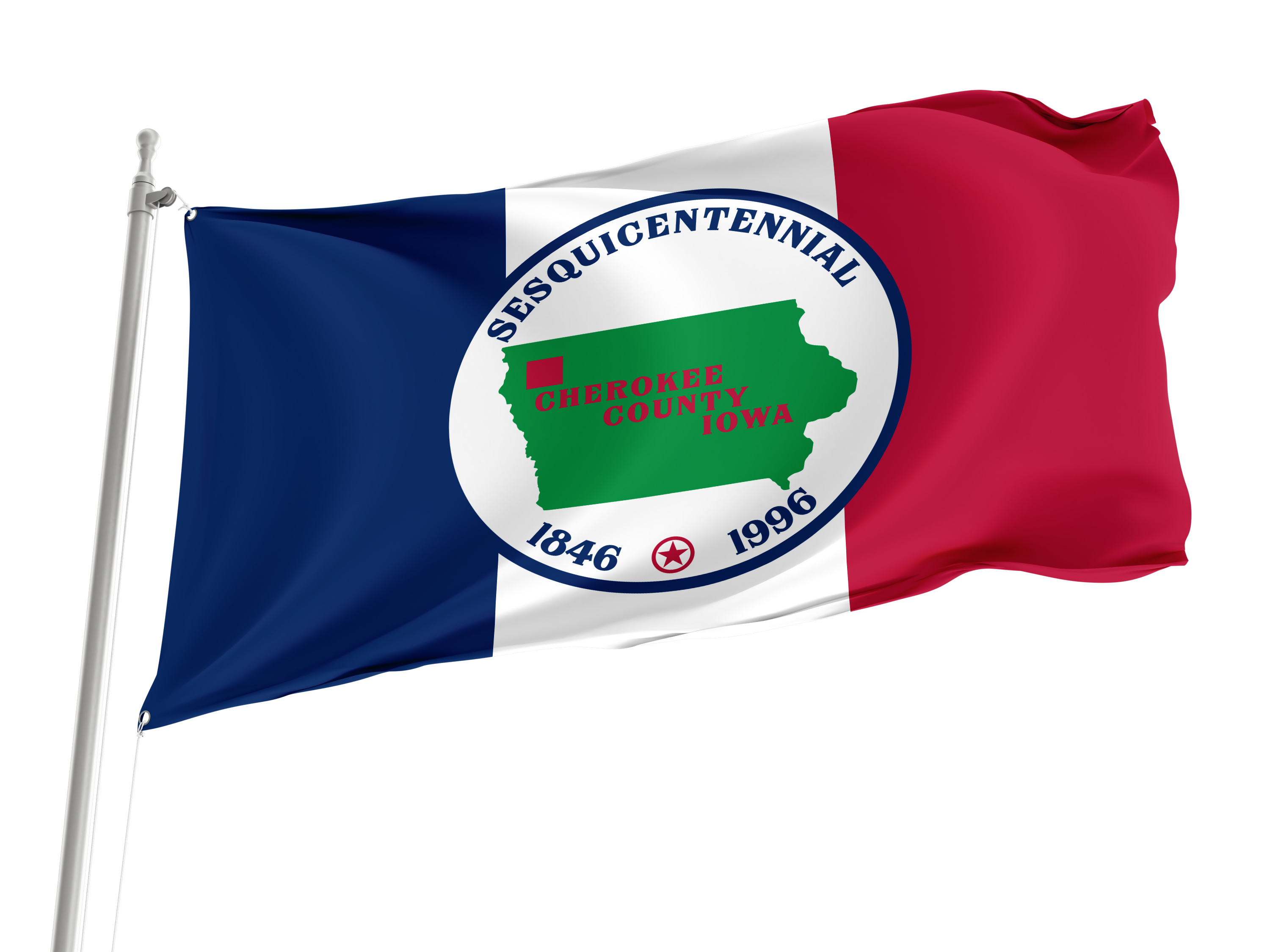 Cherokee County, Iowa Flag for Indoor & Outdoor Use