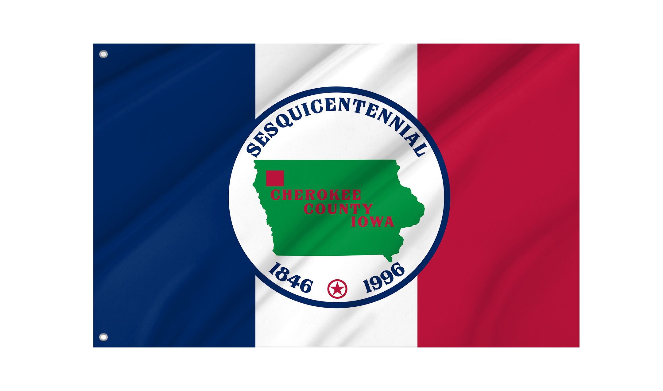 Cherokee County, Iowa Flag for Indoor & Outdoor Use