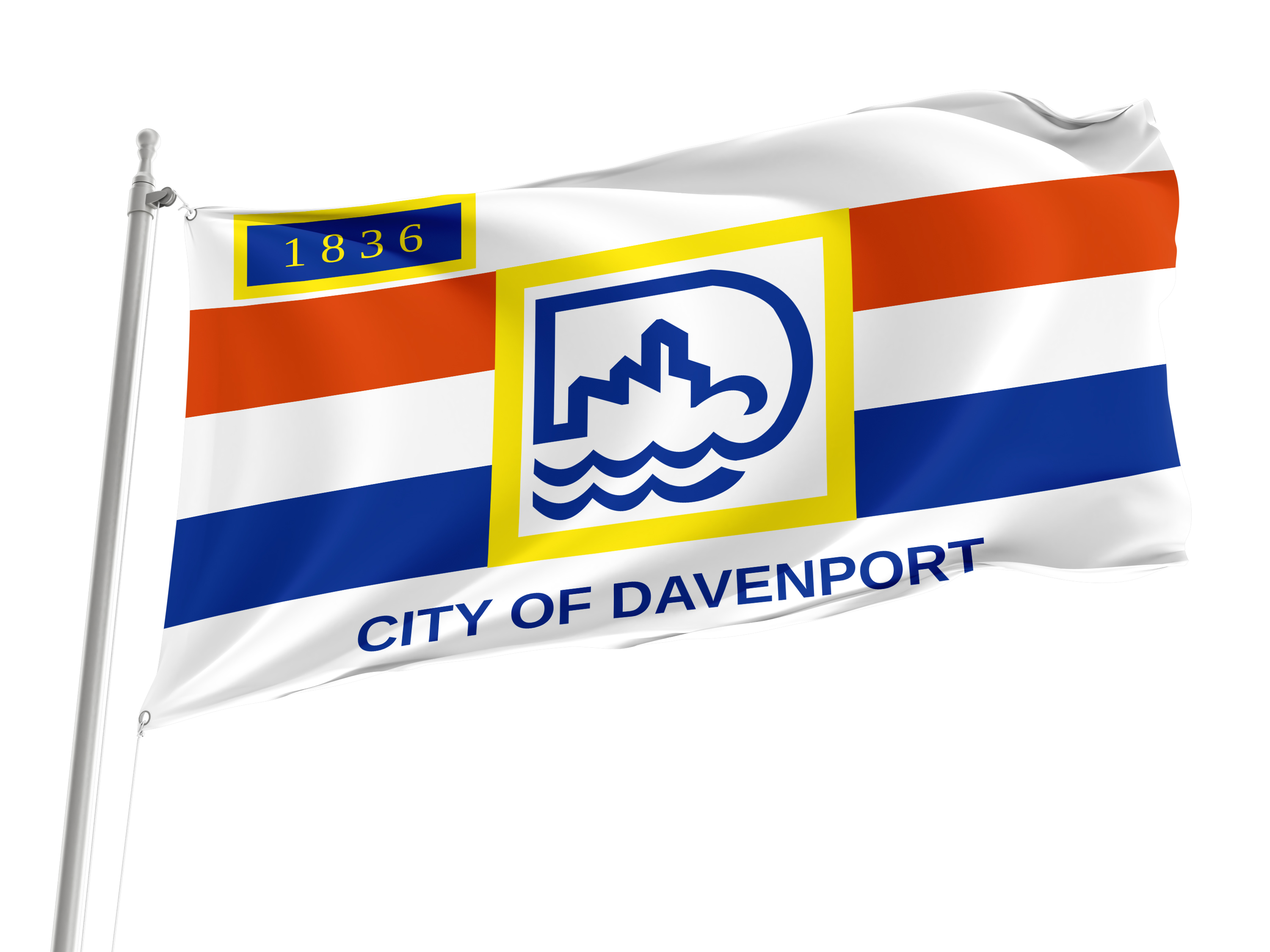 Davenport City Flag for Indoor & Outdoor Use