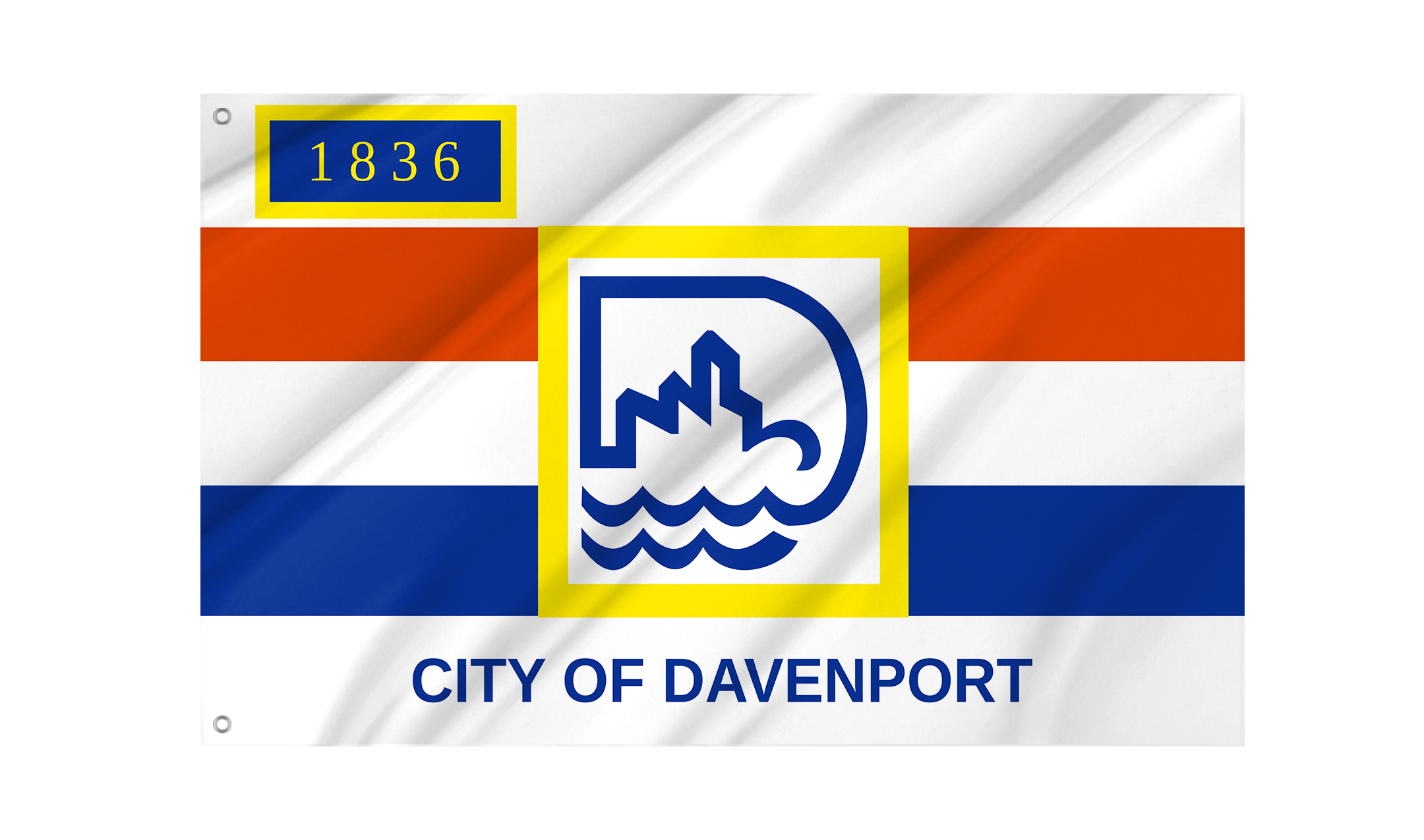 Davenport City Flag for Indoor & Outdoor Use