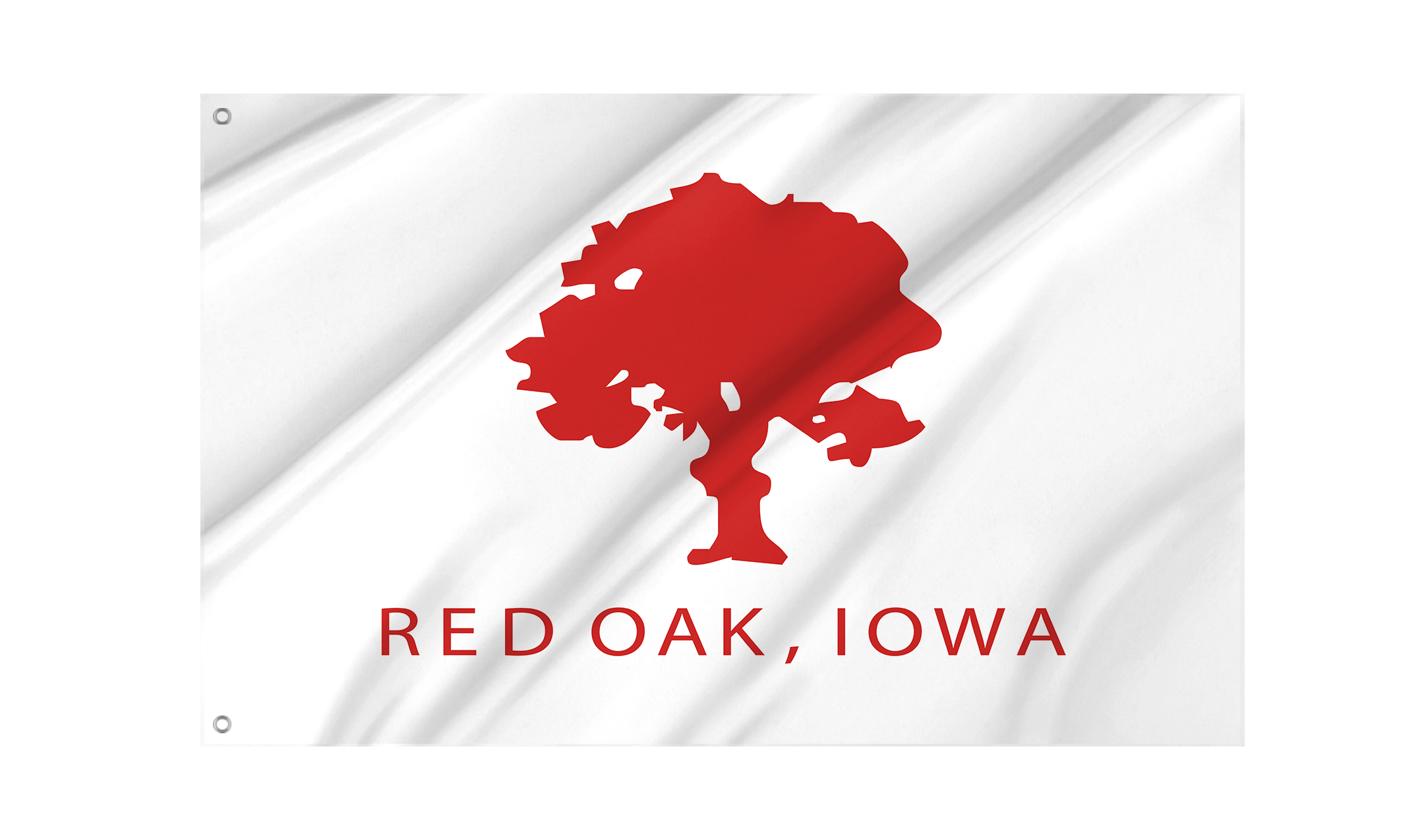 Red Oak Flag for Indoor & Outdoor Use