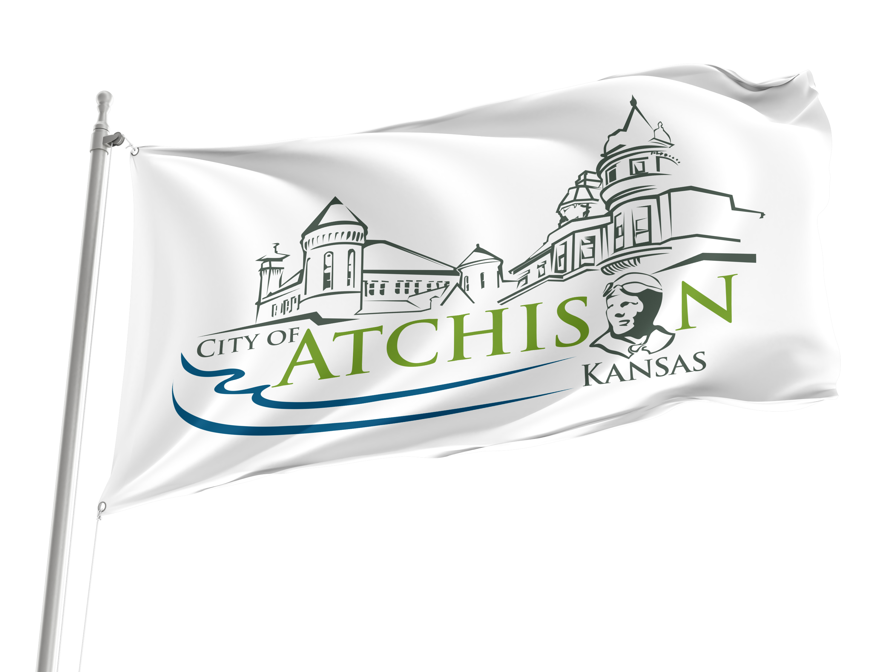 Atchison Flag for Indoor & Outdoor Use