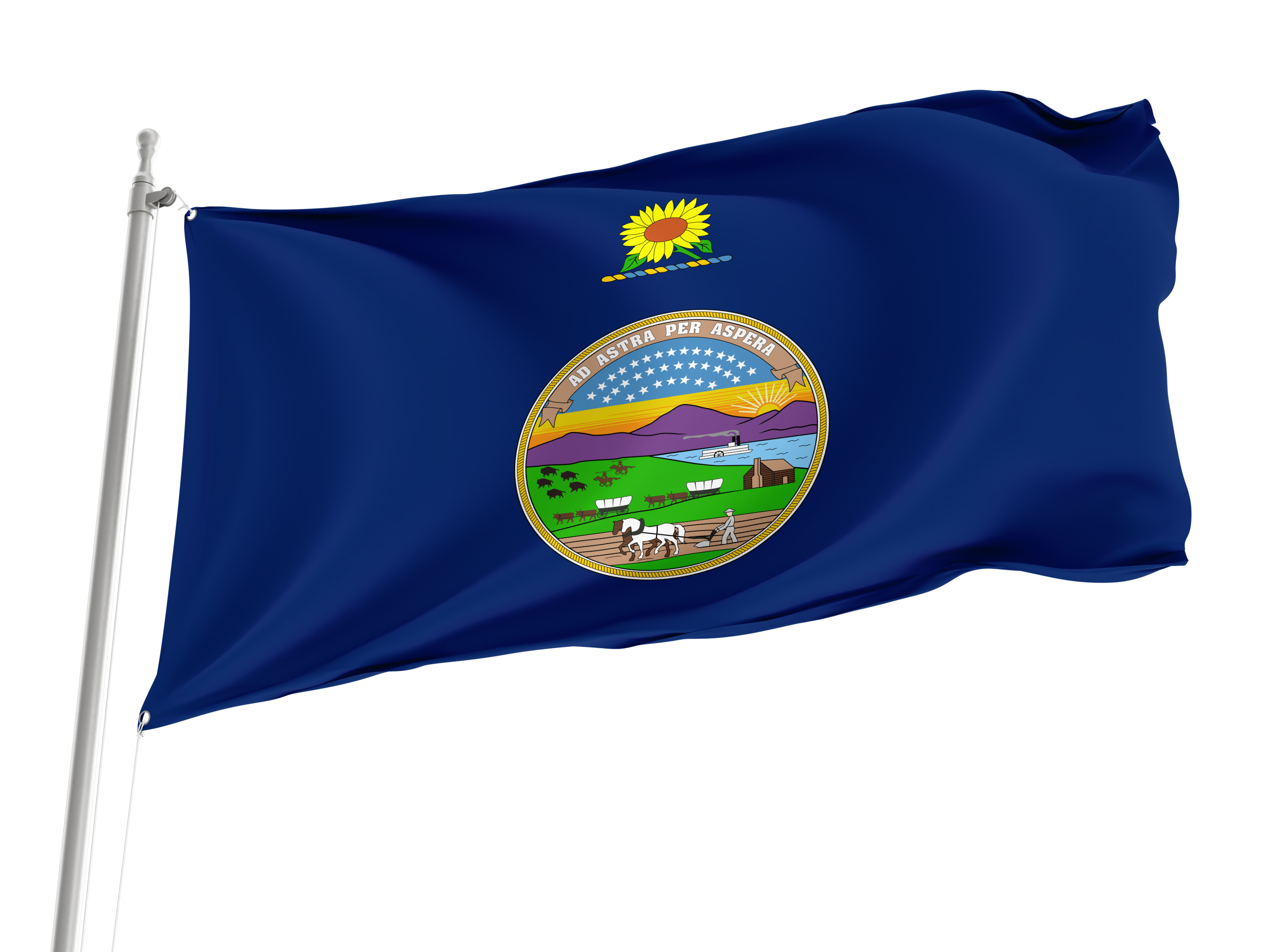 Kansas 1927-1961 Flag for Indoor & Outdoor Use