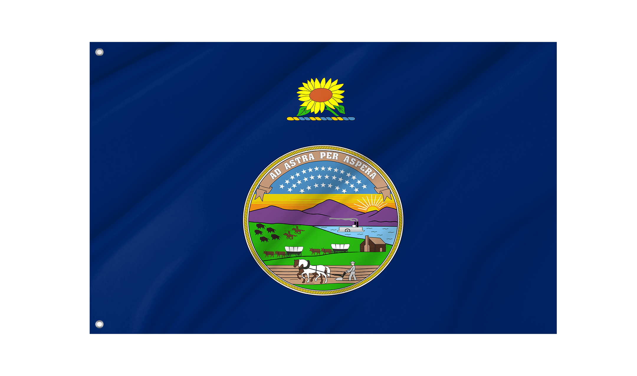 Kansas 1927-1961 Flag for Indoor & Outdoor Use