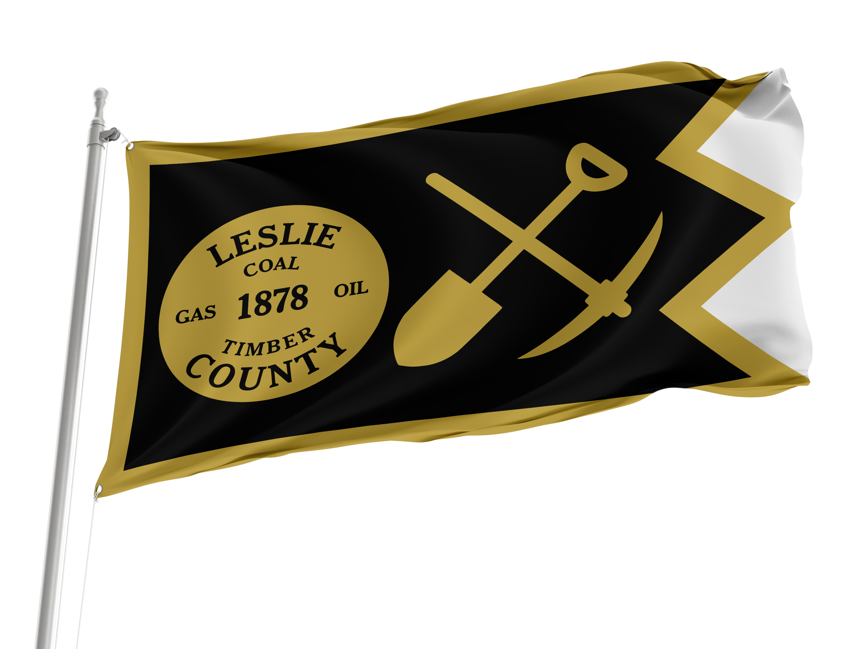 Leslie County Flag for Indoor & Outdoor Use