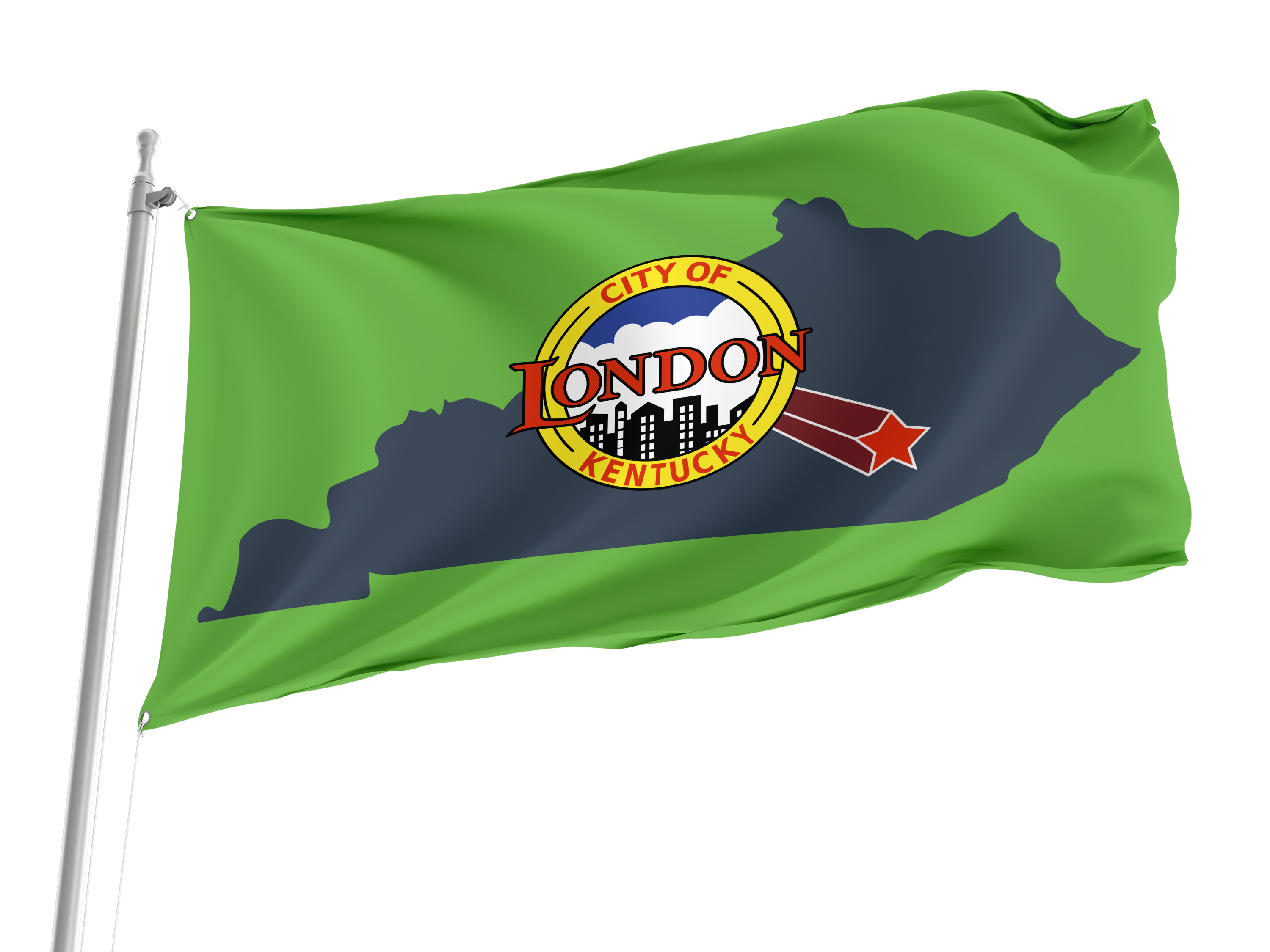 London City, Kentucky Flag for Indoor & Outdoor Use