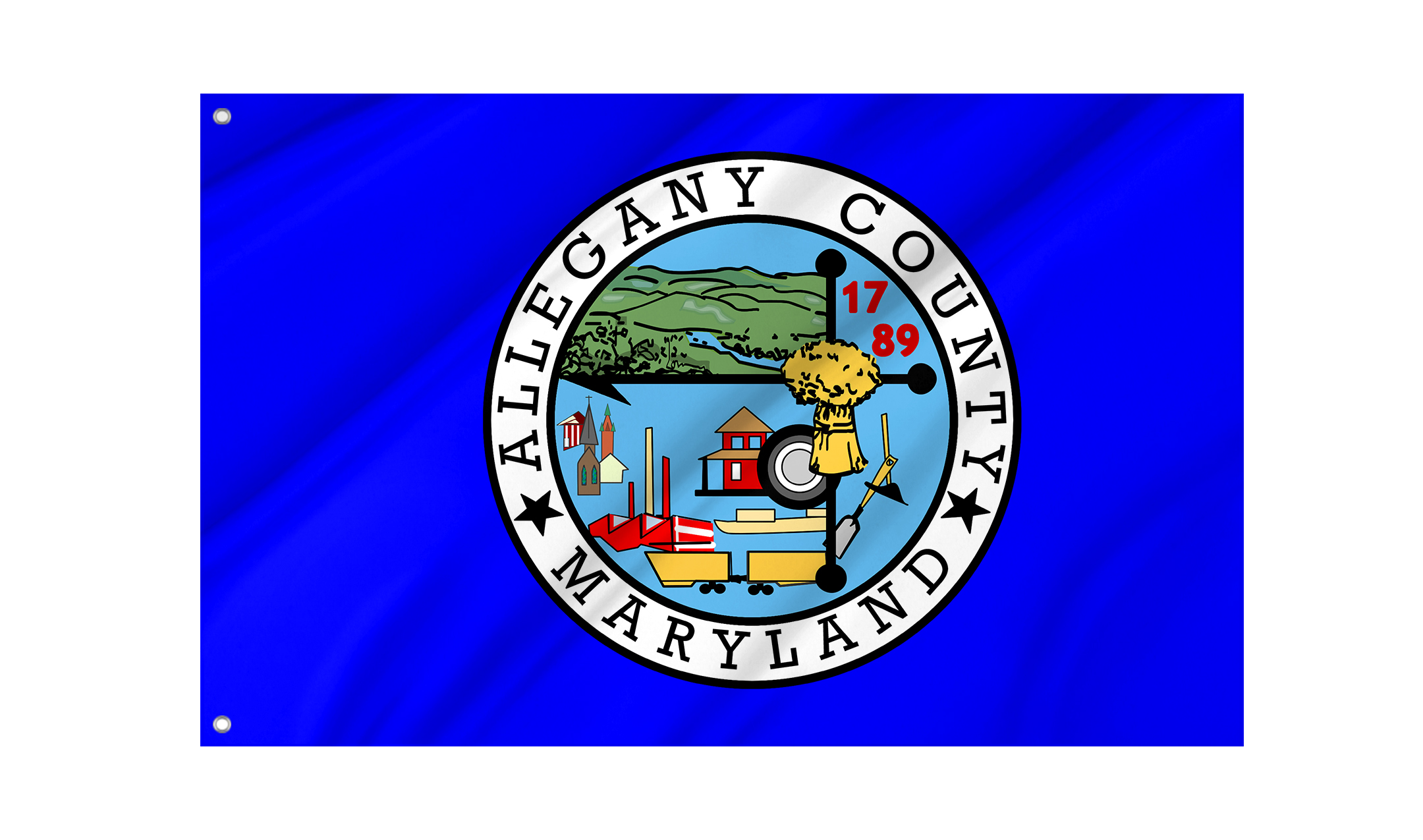 Allegany County, Maryland Flag for Indoor & Outdoor Use