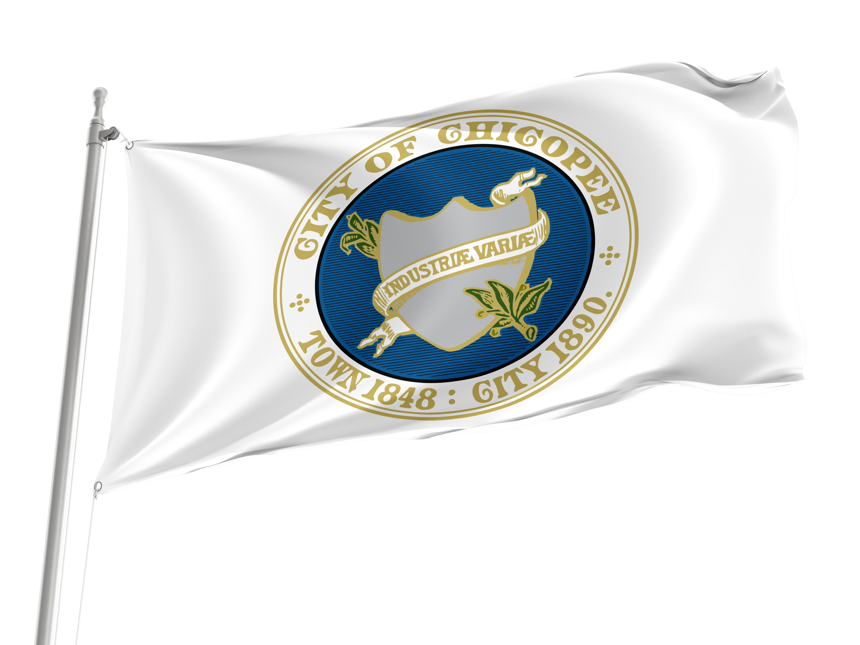 Chicopee Flag for Indoor & Outdoor Use