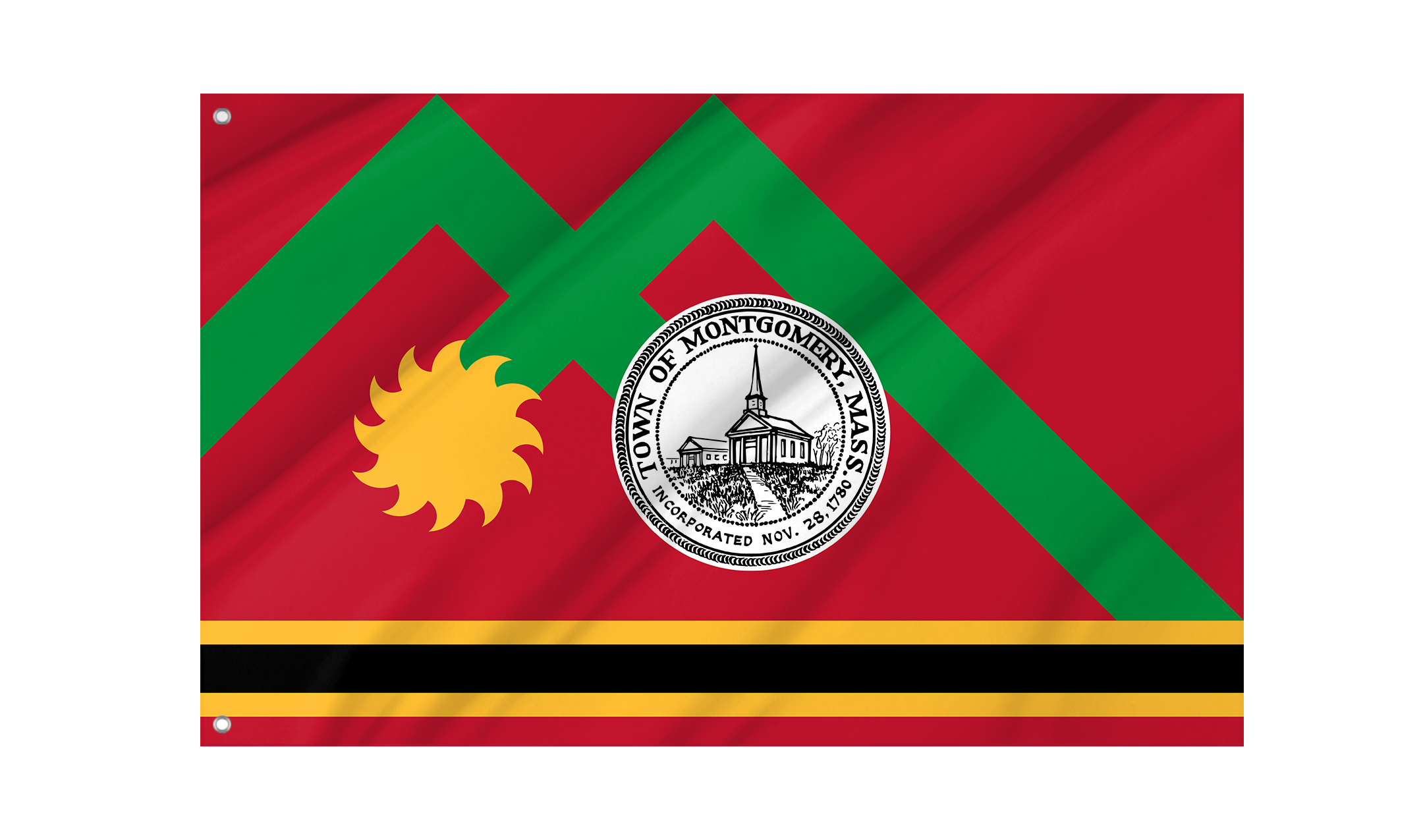 Montgomery, Massachusetts Flag for Indoor & Outdoor Use