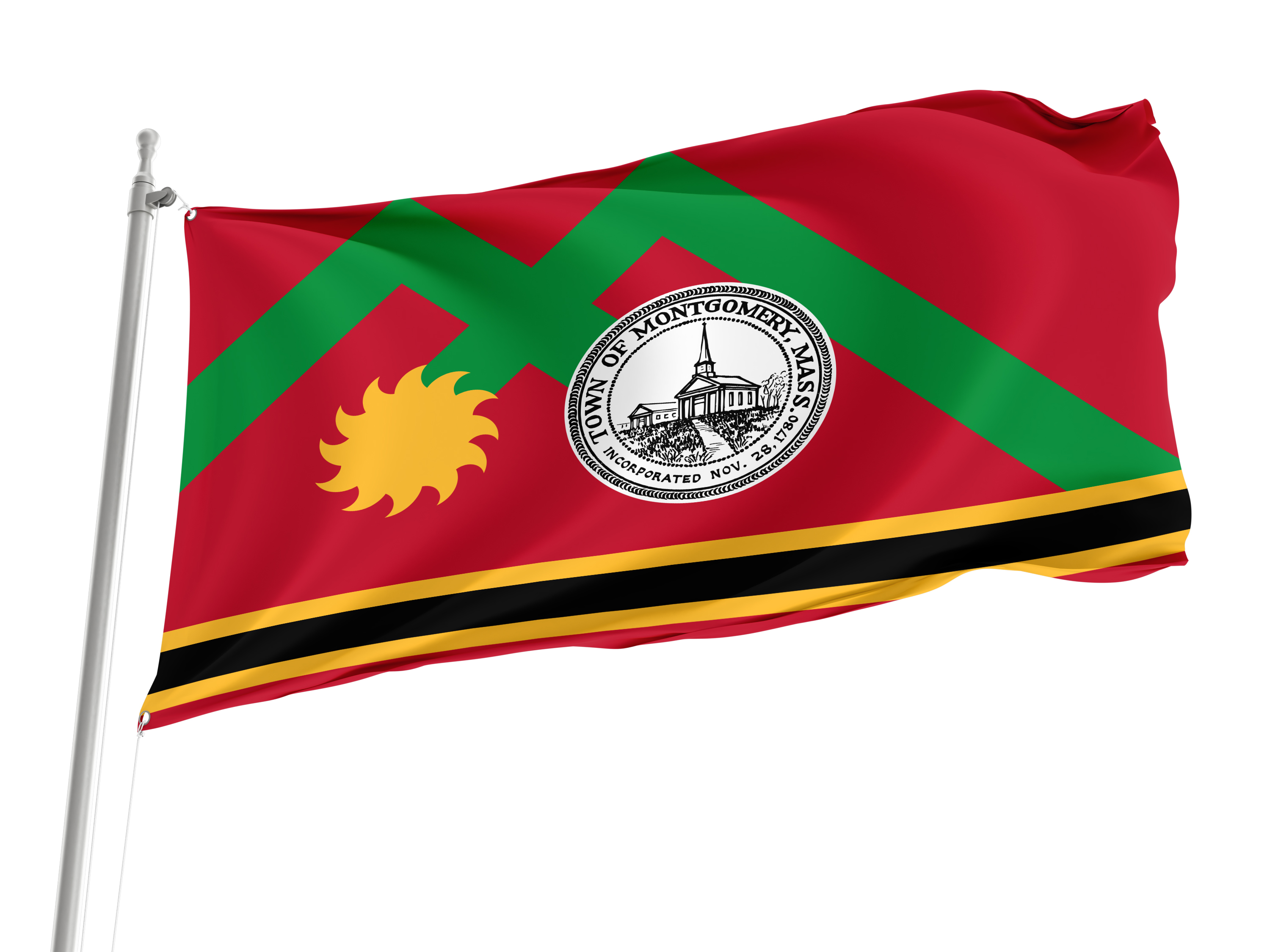 Montgomery, Massachusetts Flag for Indoor & Outdoor Use