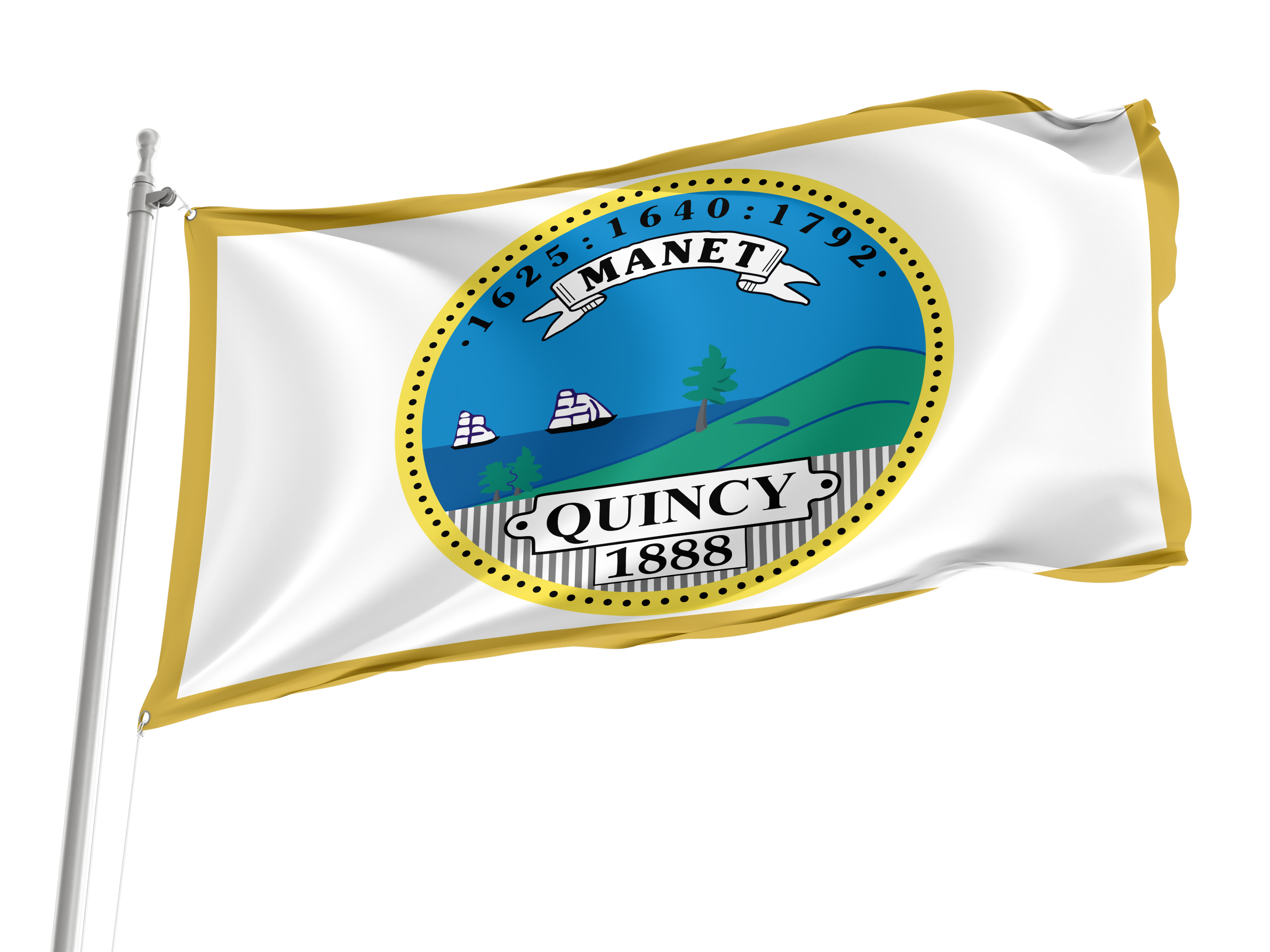 Quincy Flag for Indoor & Outdoor Use