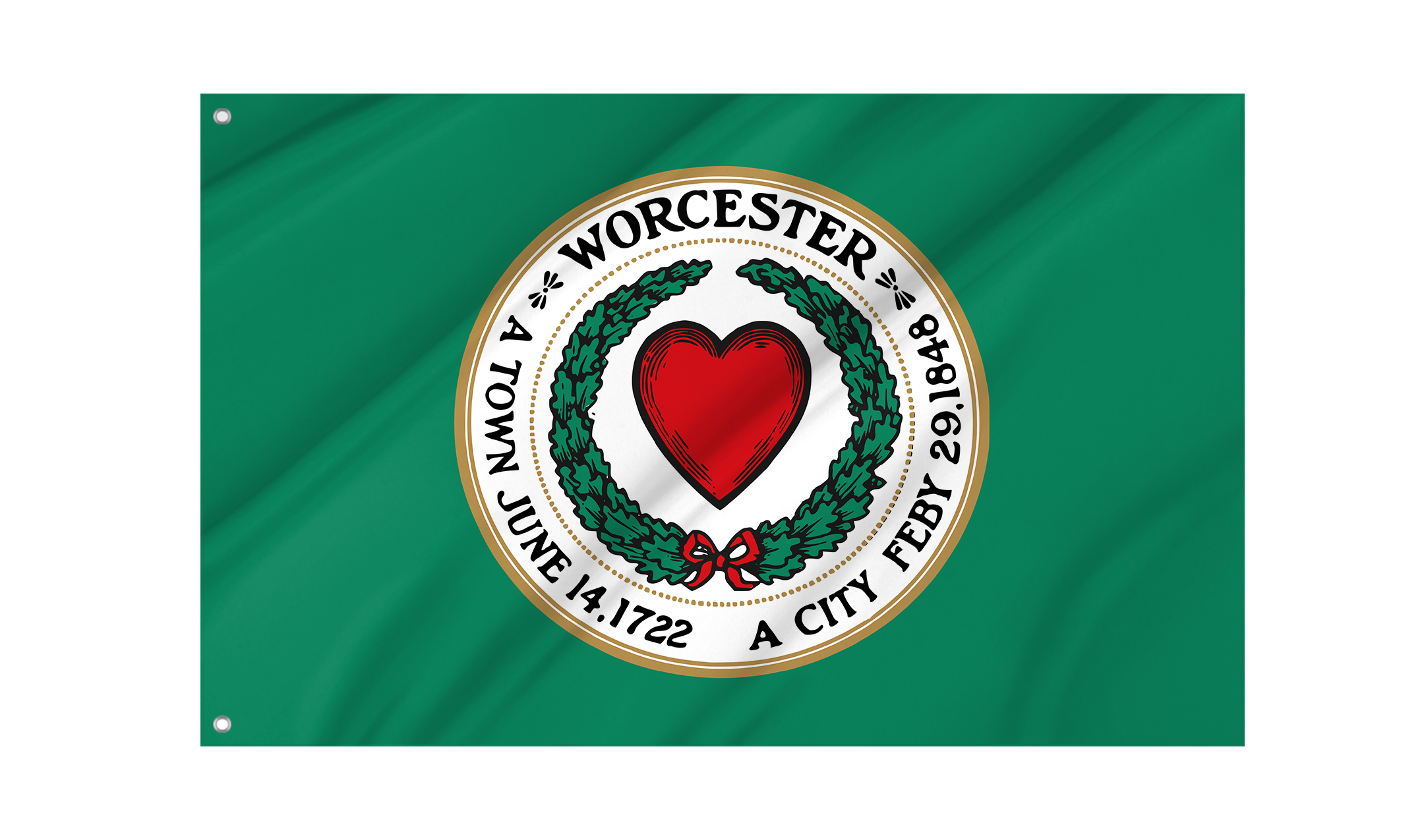 Worcester, Massachusetts Flag for Indoor & Outdoor Use