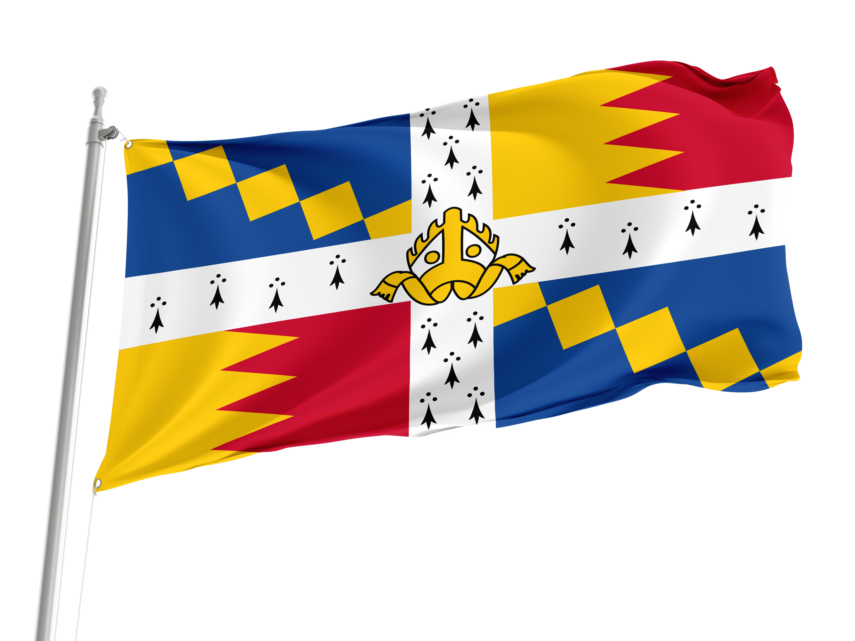 Birmingham Coat of Arms Flag for Indoor & Outdoor Use