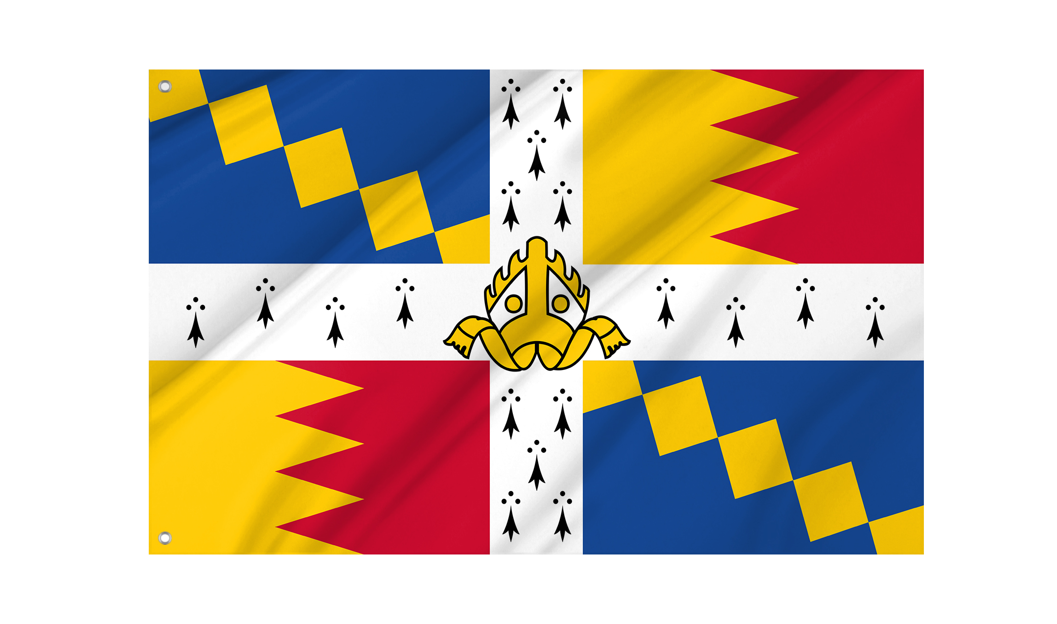 Birmingham Coat of Arms Flag for Indoor & Outdoor Use