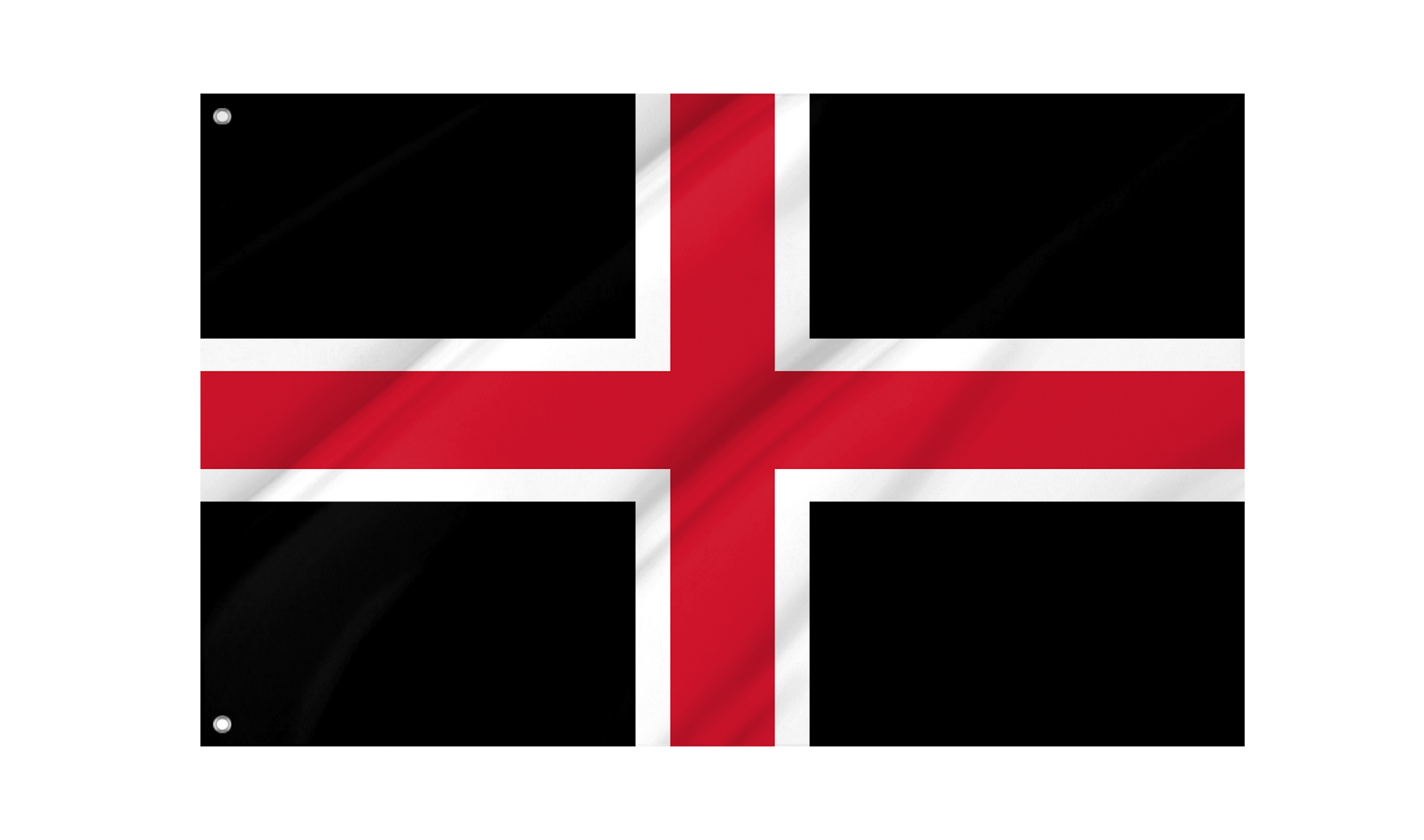Durham Black Flag for Indoor & Outdoor Use