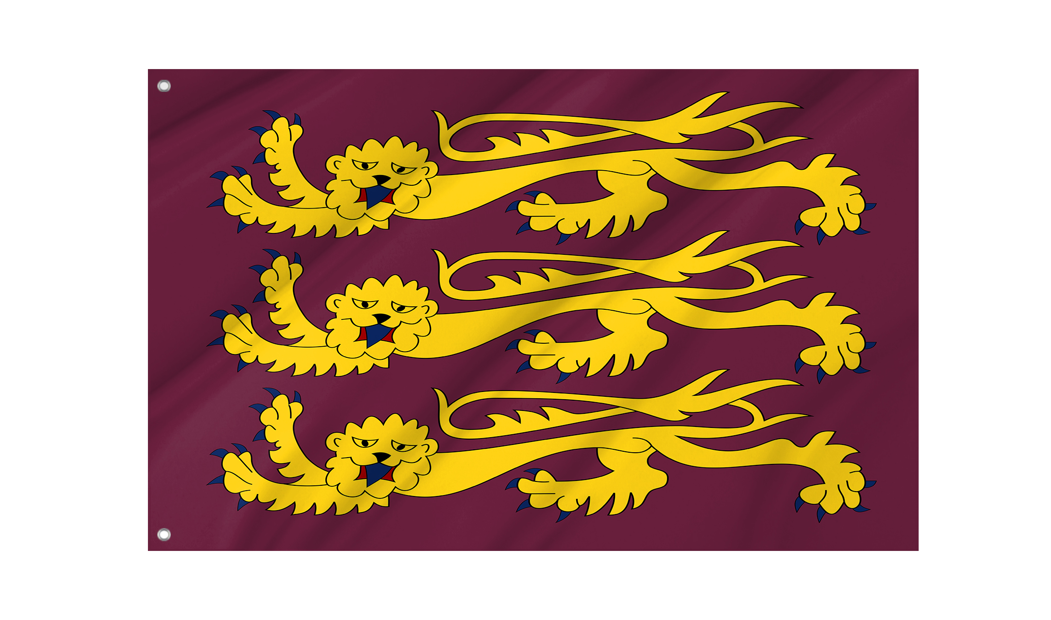 Old Historic England Richard Lionheart Flag for Indoor & Outdoor Use