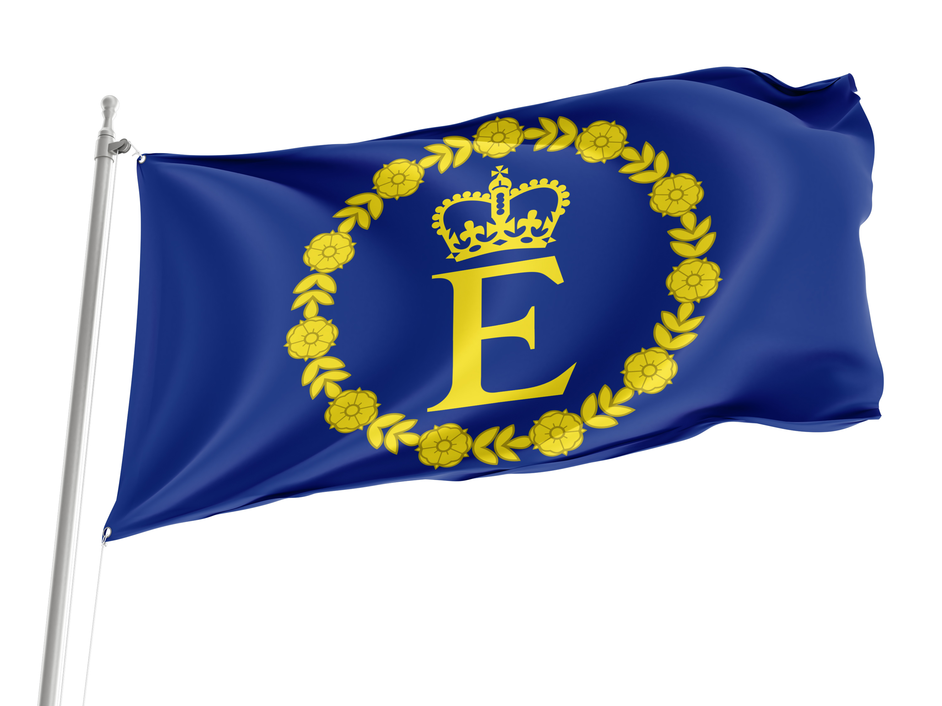Elizabeth II Standard Flag for Indoor & Outdoor Use