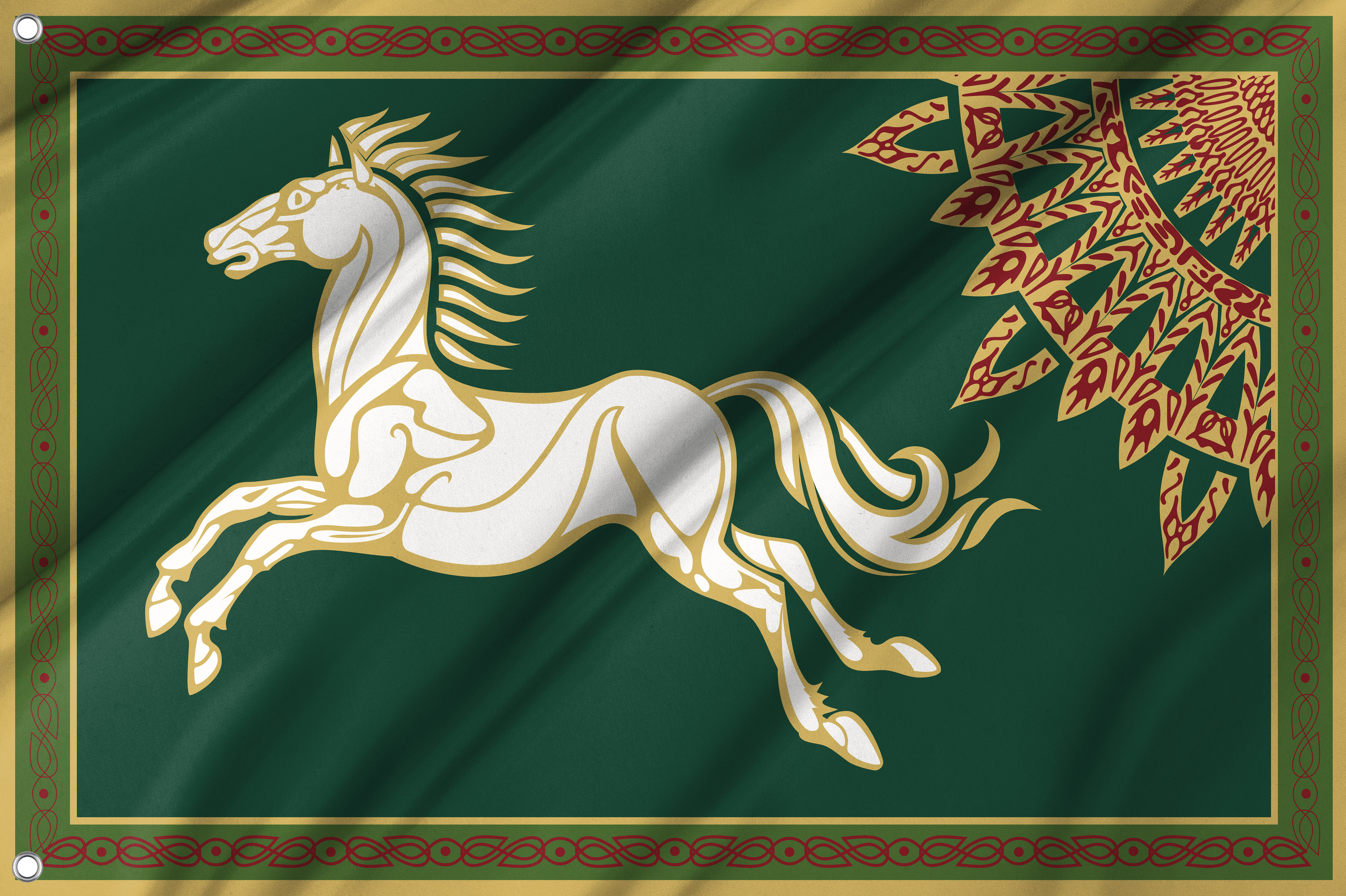 Rohan Horse Flag for Indoor & Outdoor Use