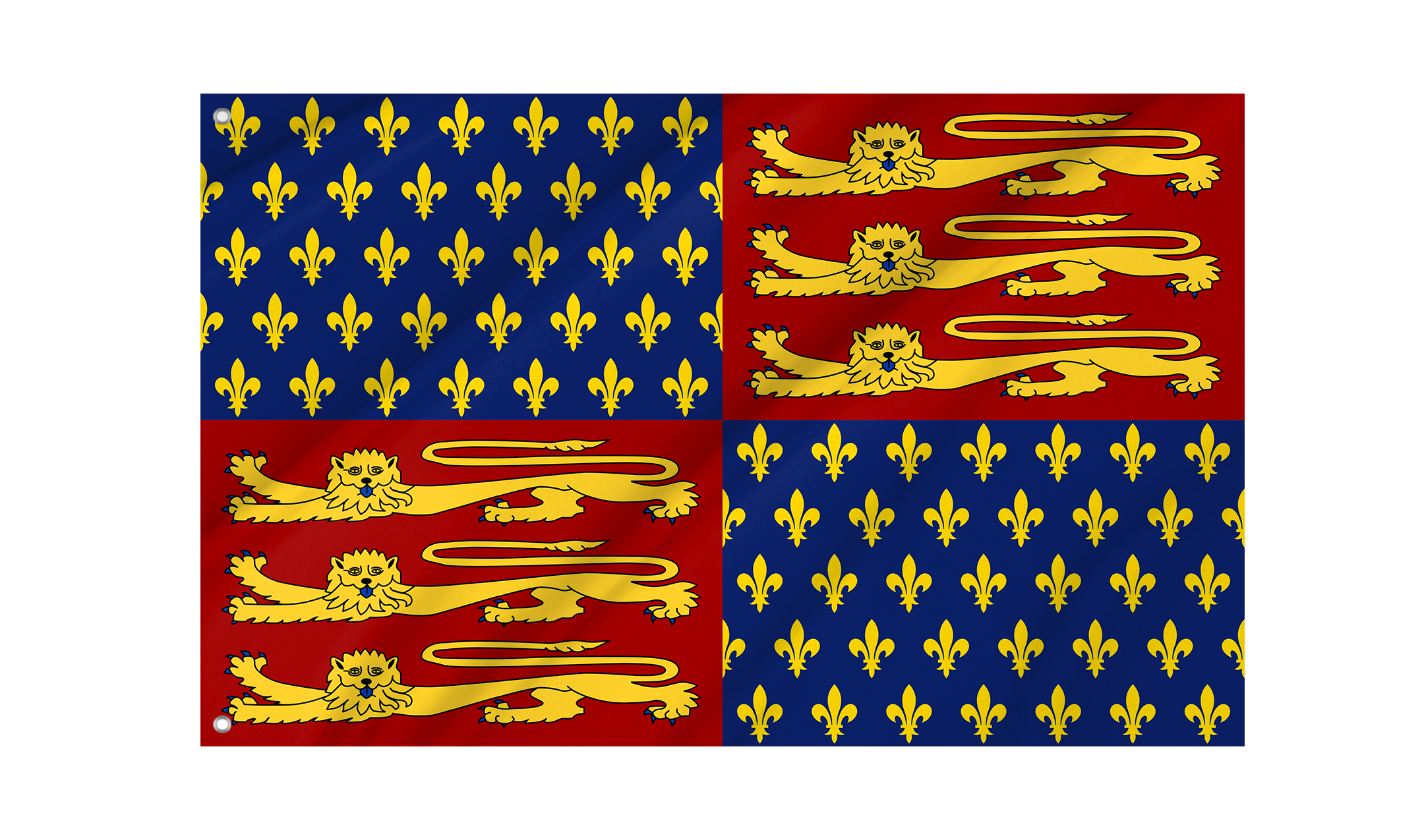 King Edward III Royal Banner Flag for Indoor & Outdoor Use