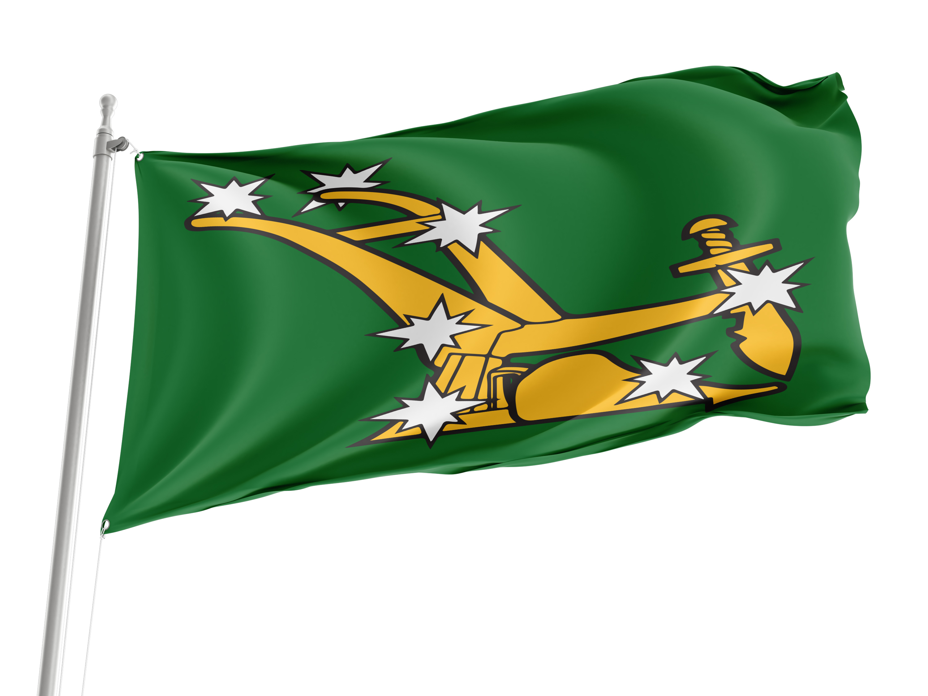 Starry Plough - Historical, Irish Republican, Socialist Flag
