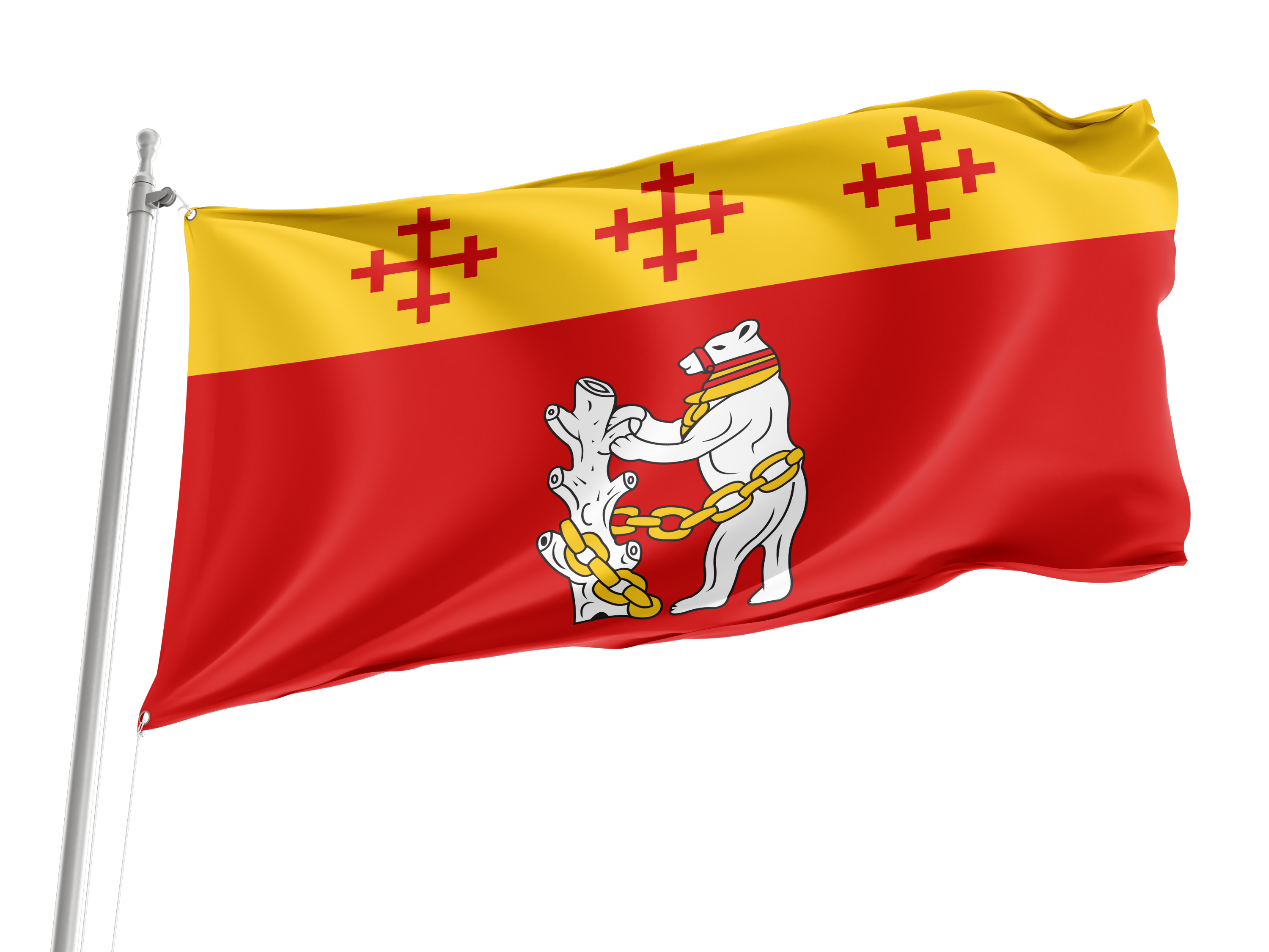 Warwickshire Old Flag for Indoor & Outdoor Use