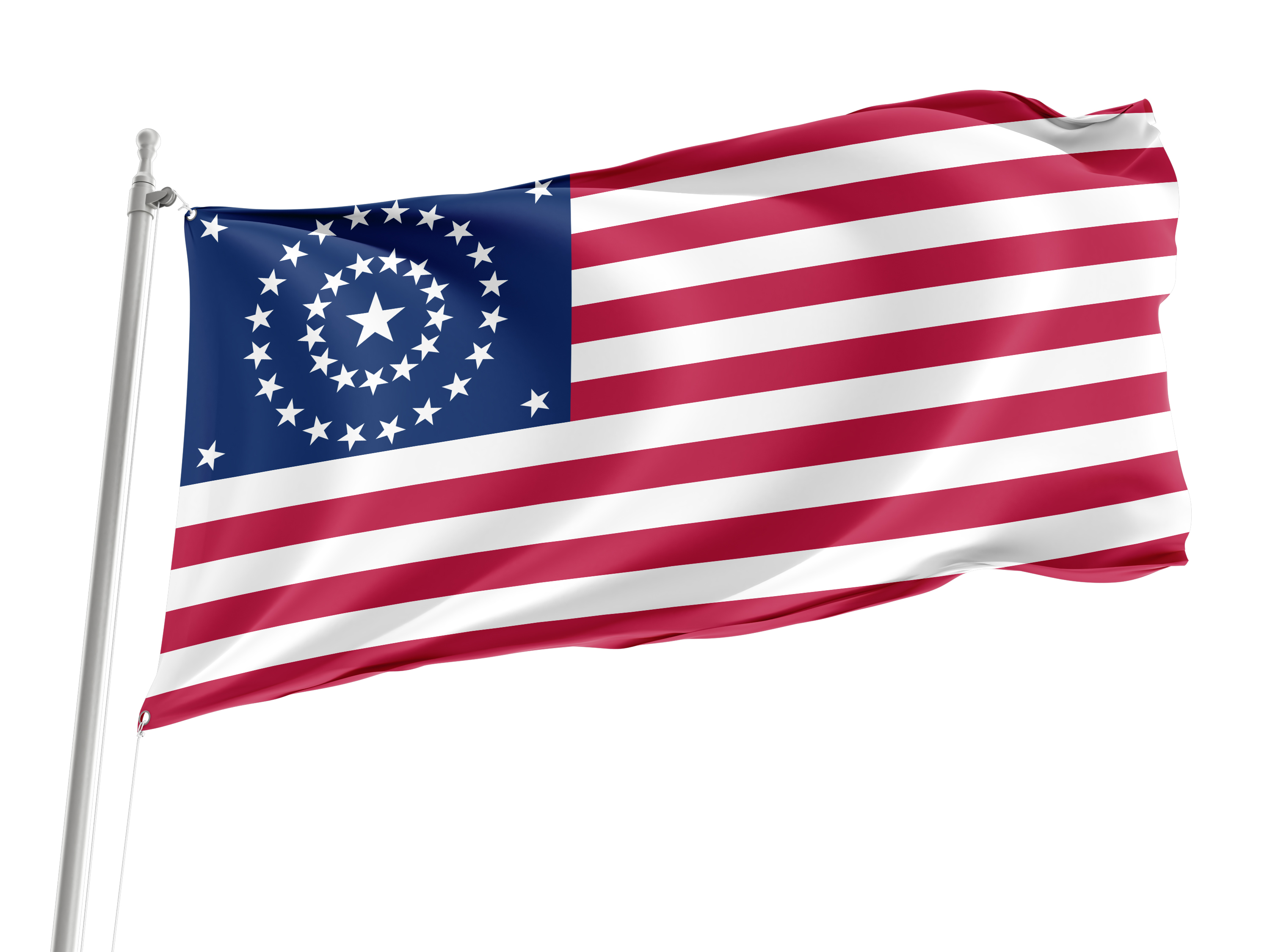 US 38 Star Flag for Indoor & Outdoor Use