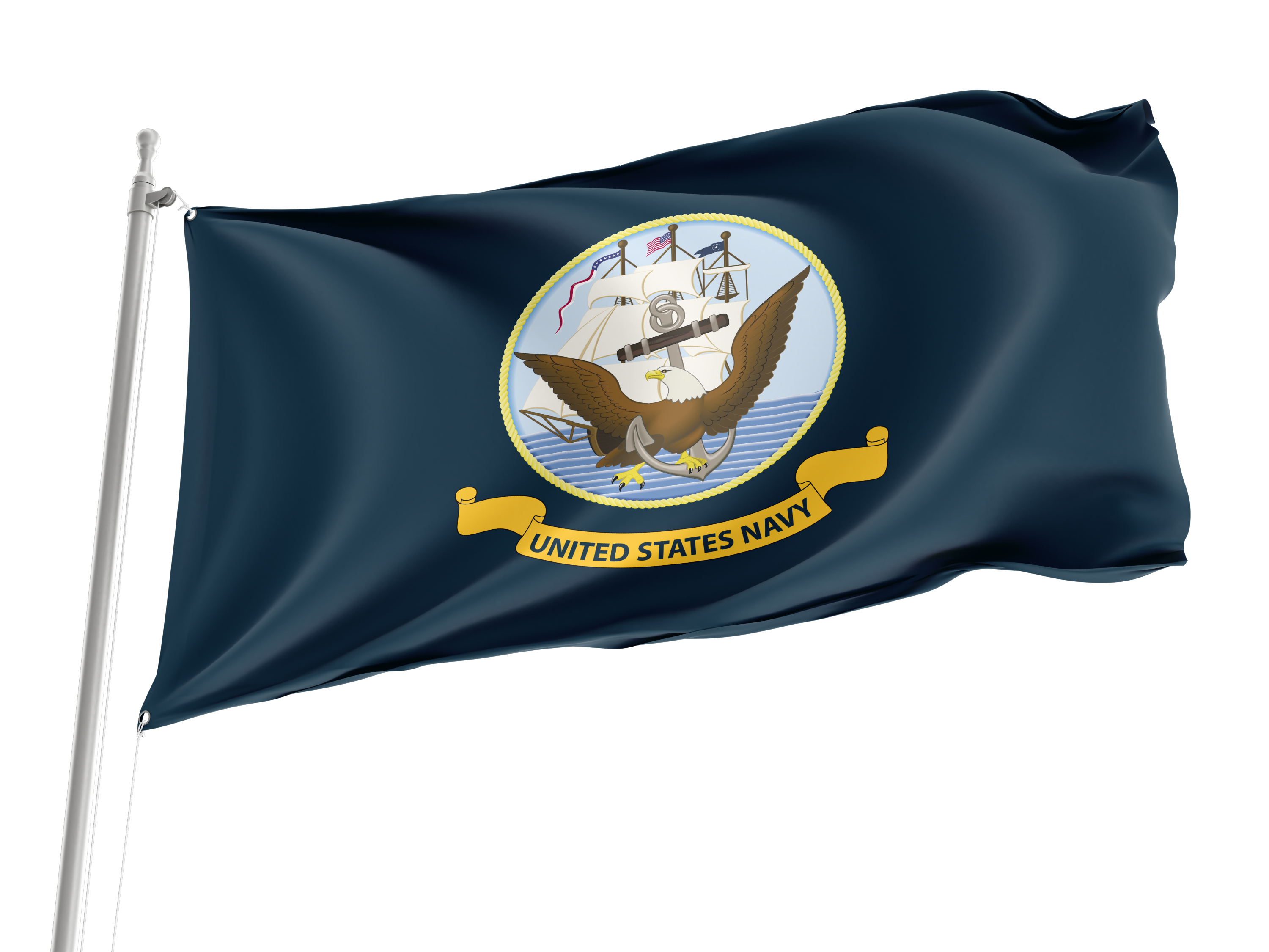 Heavy Dut United States Navy Military Flag for Indoor & Outdoor Use