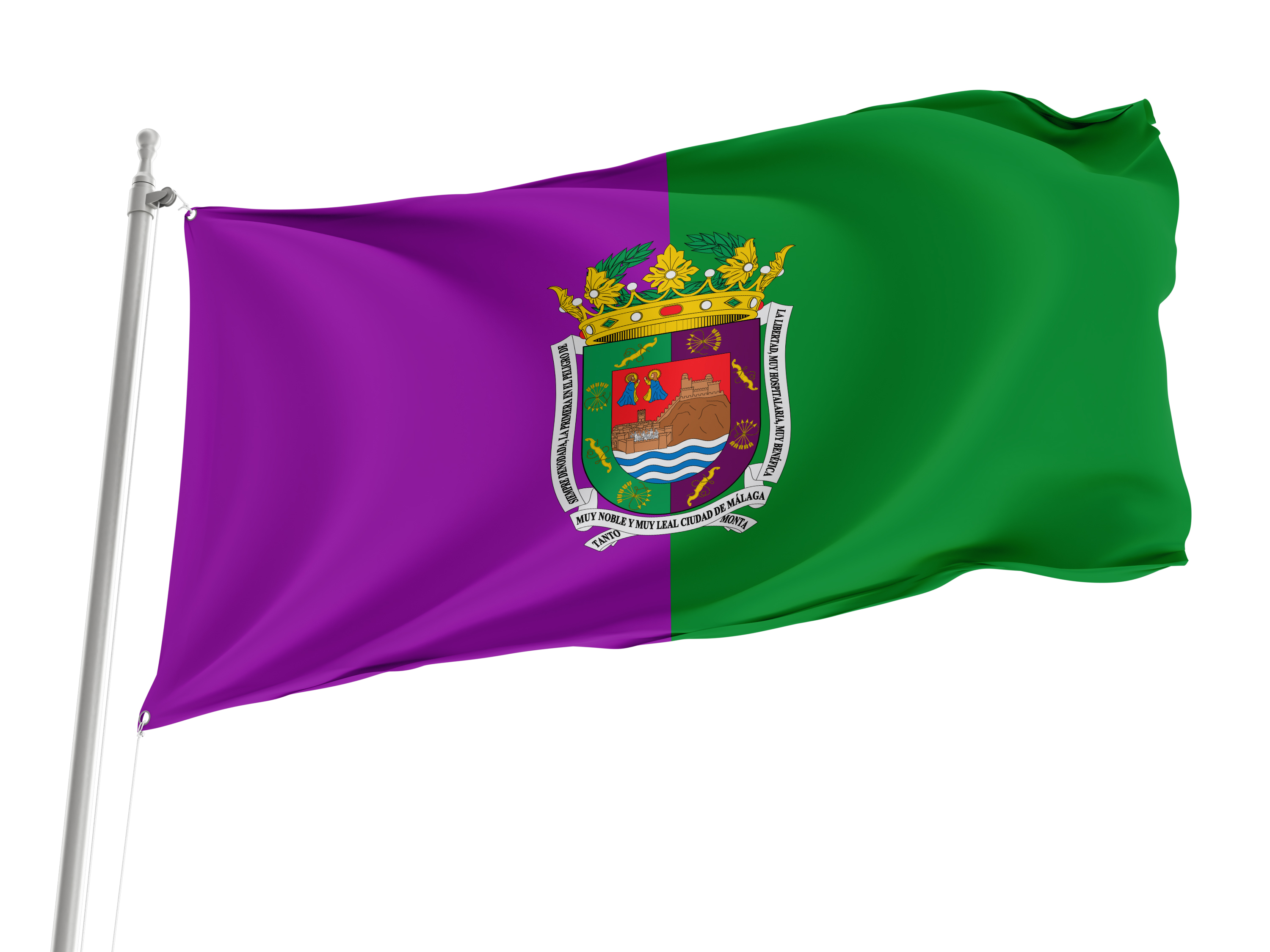 Málaga Flag for Indoor & Outdoor Use