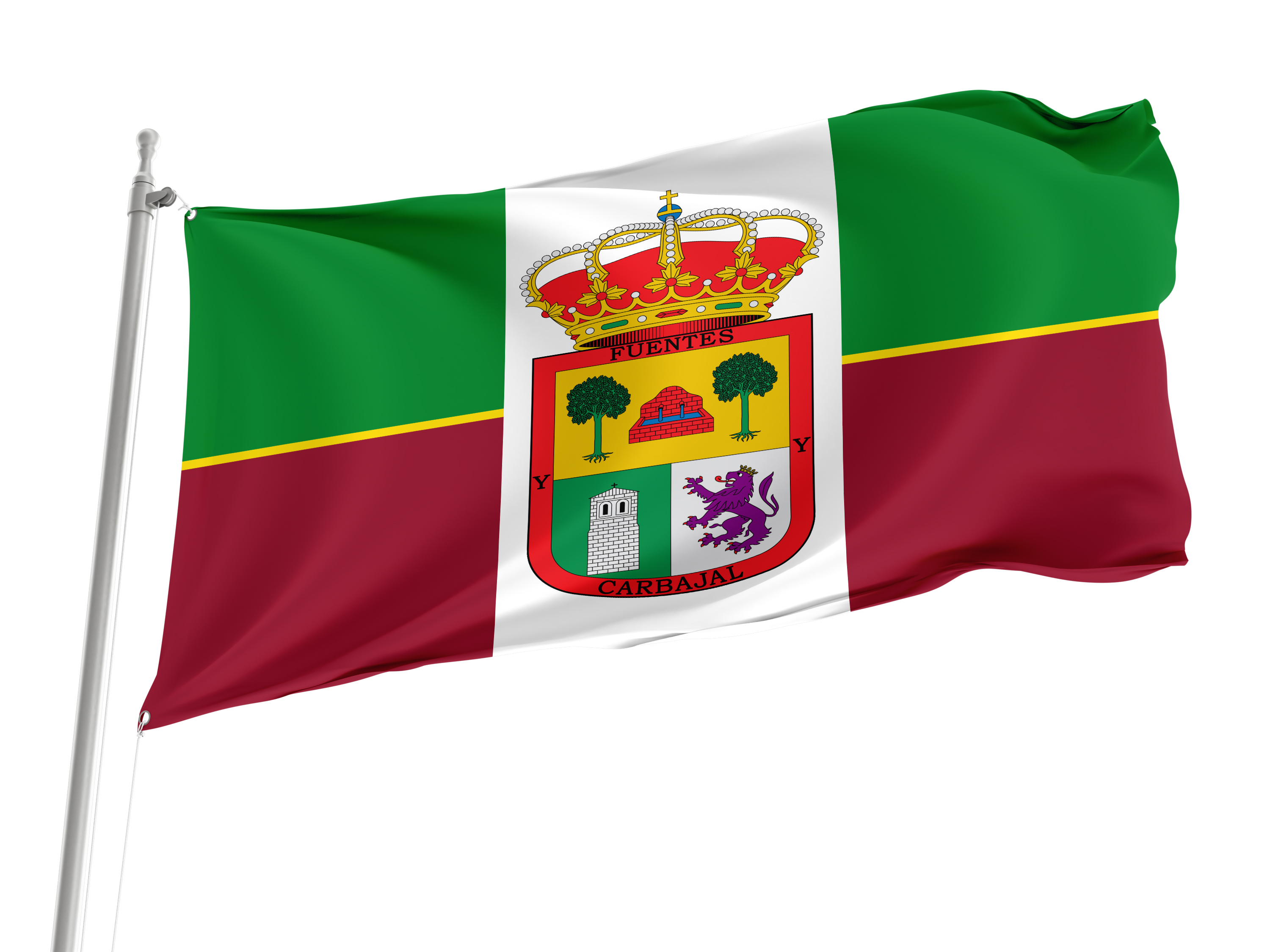 Fuentes de Carbajal Flag for Indoor & Outdoor Use