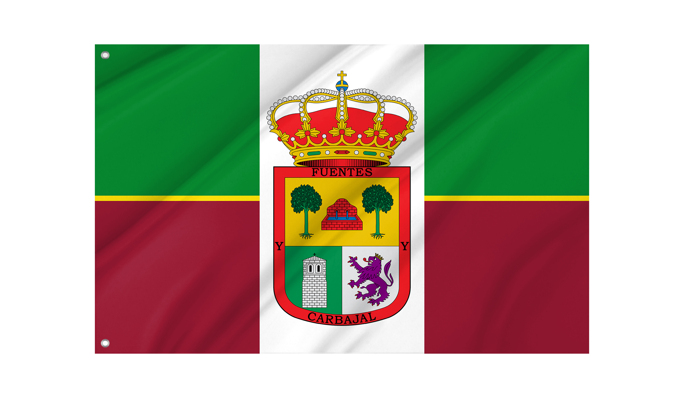 Fuentes de Carbajal Flag for Indoor & Outdoor Use
