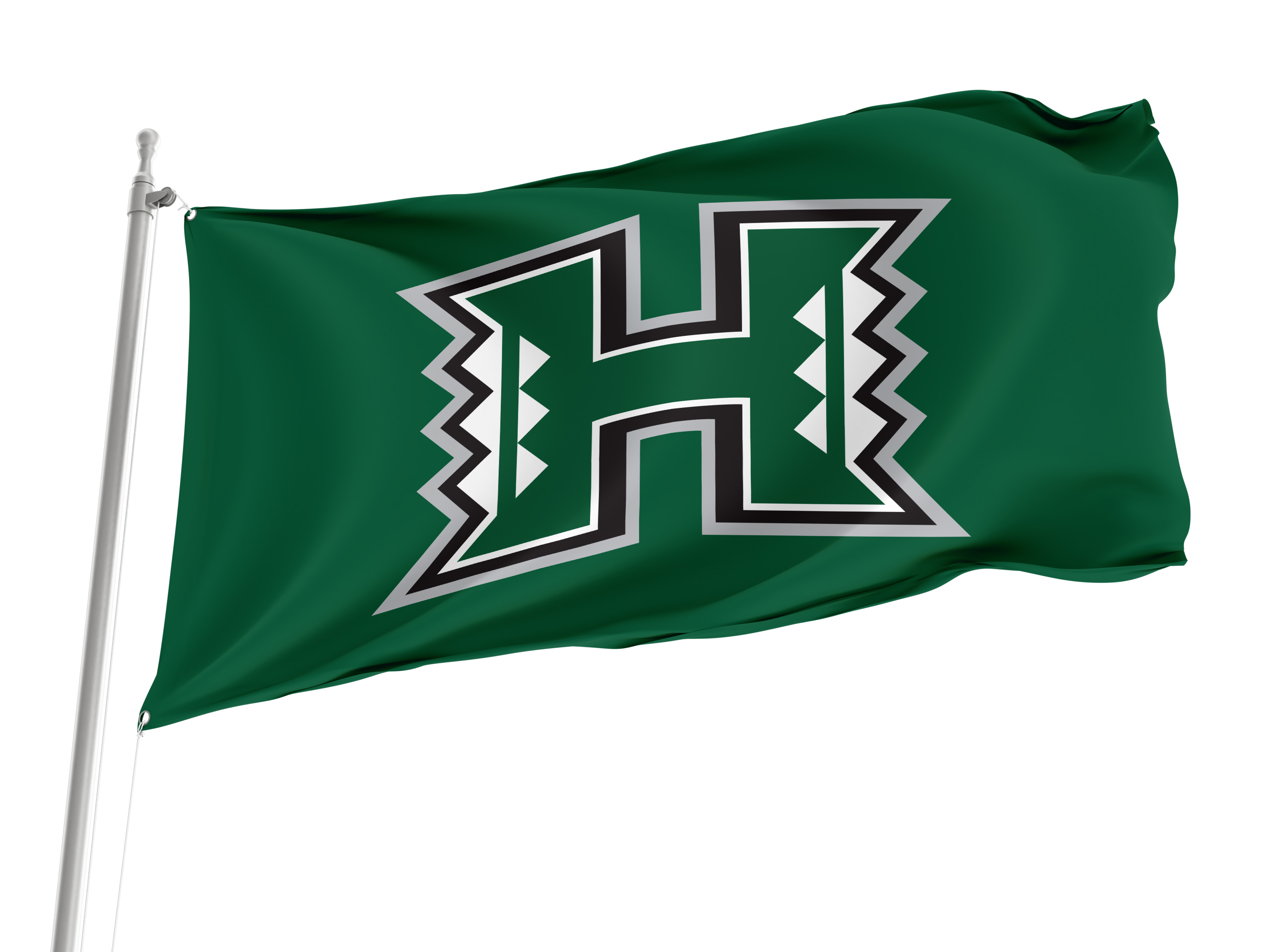 Hawai'i Rainbow Warriors Flag for Indoor & Outdoor Use