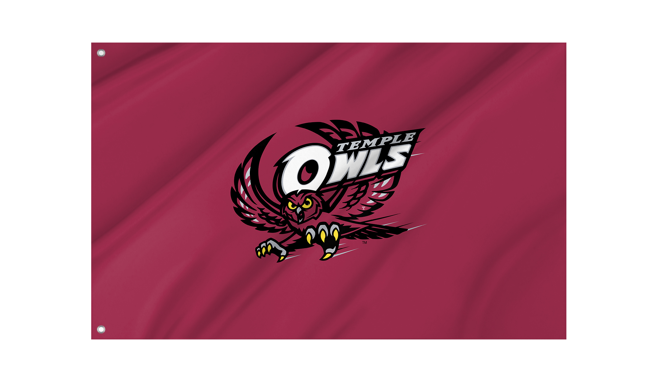 Temple Owls Flag for Indoor & Outdoor Use