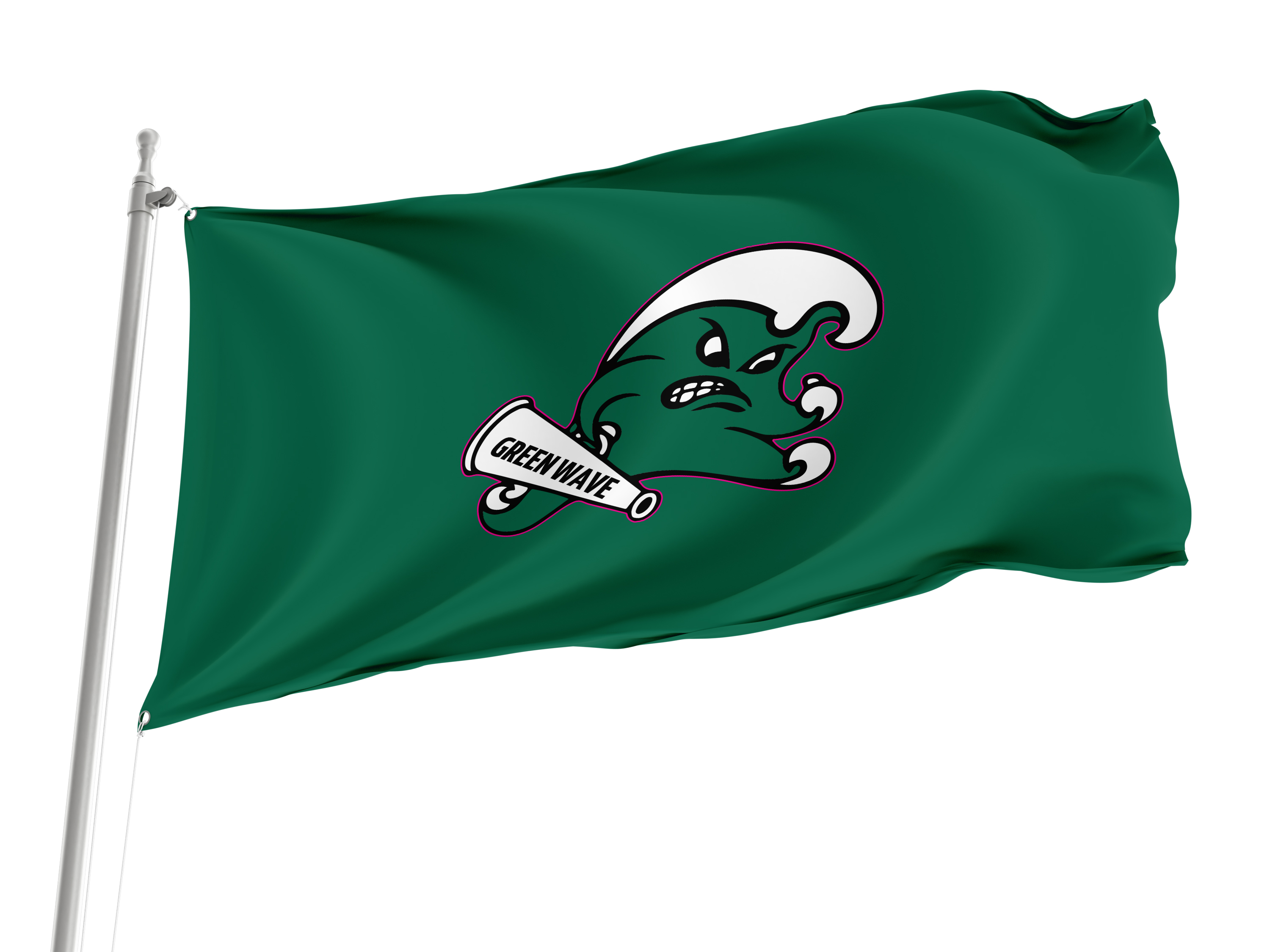 Tulane Green Wave Flag for Indoor & Outdoor Use