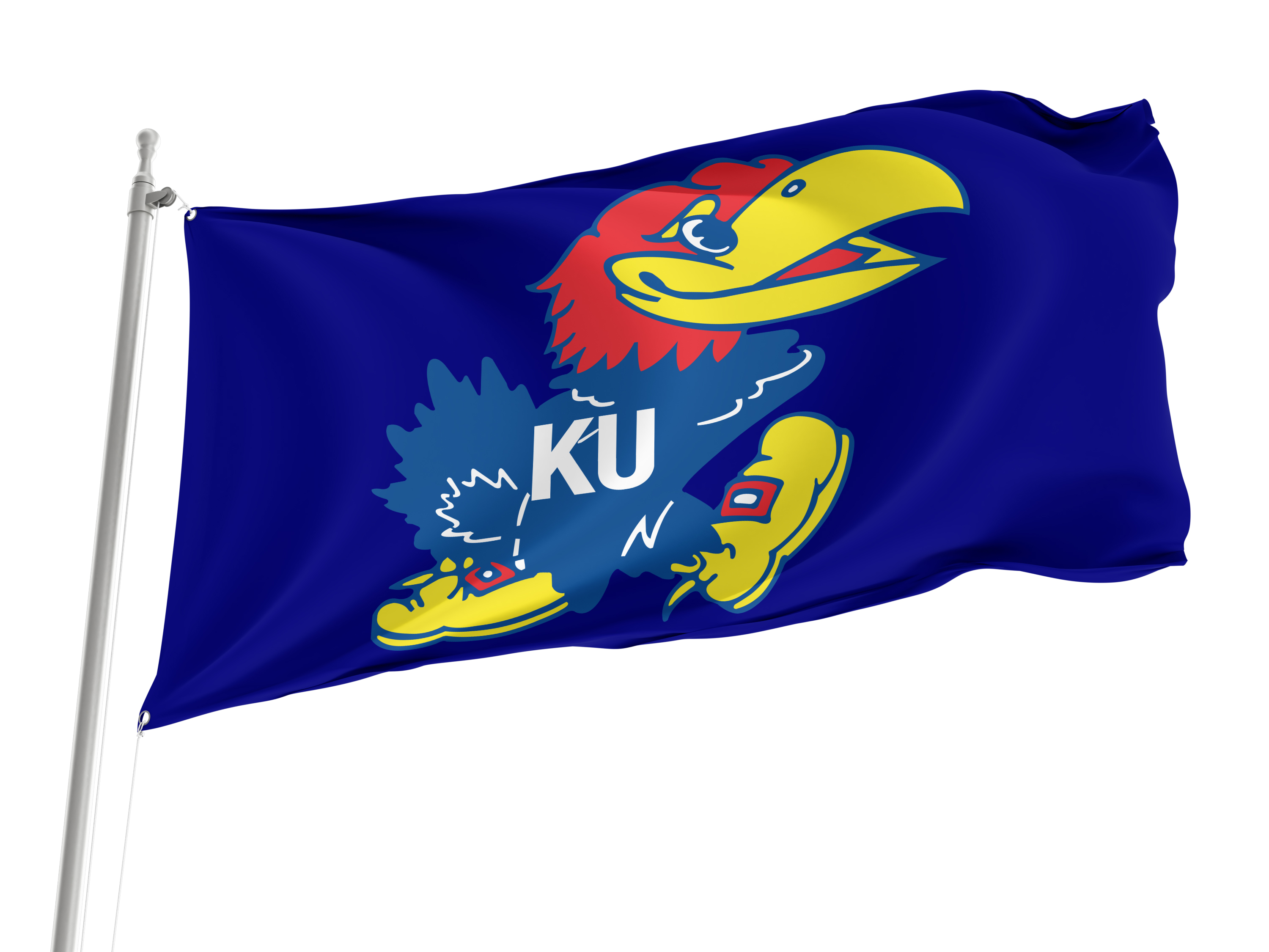Kansas Jayhawks Flag for Indoor & Outdoor Use