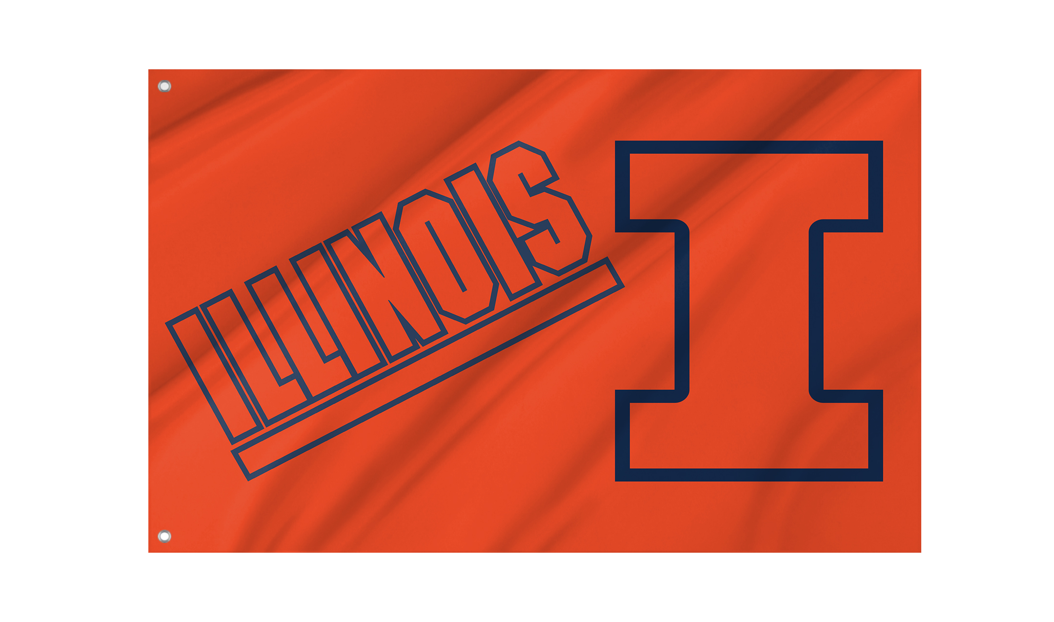 Illinois Fighting Illini Flag for Indoor & Outdoor Use
