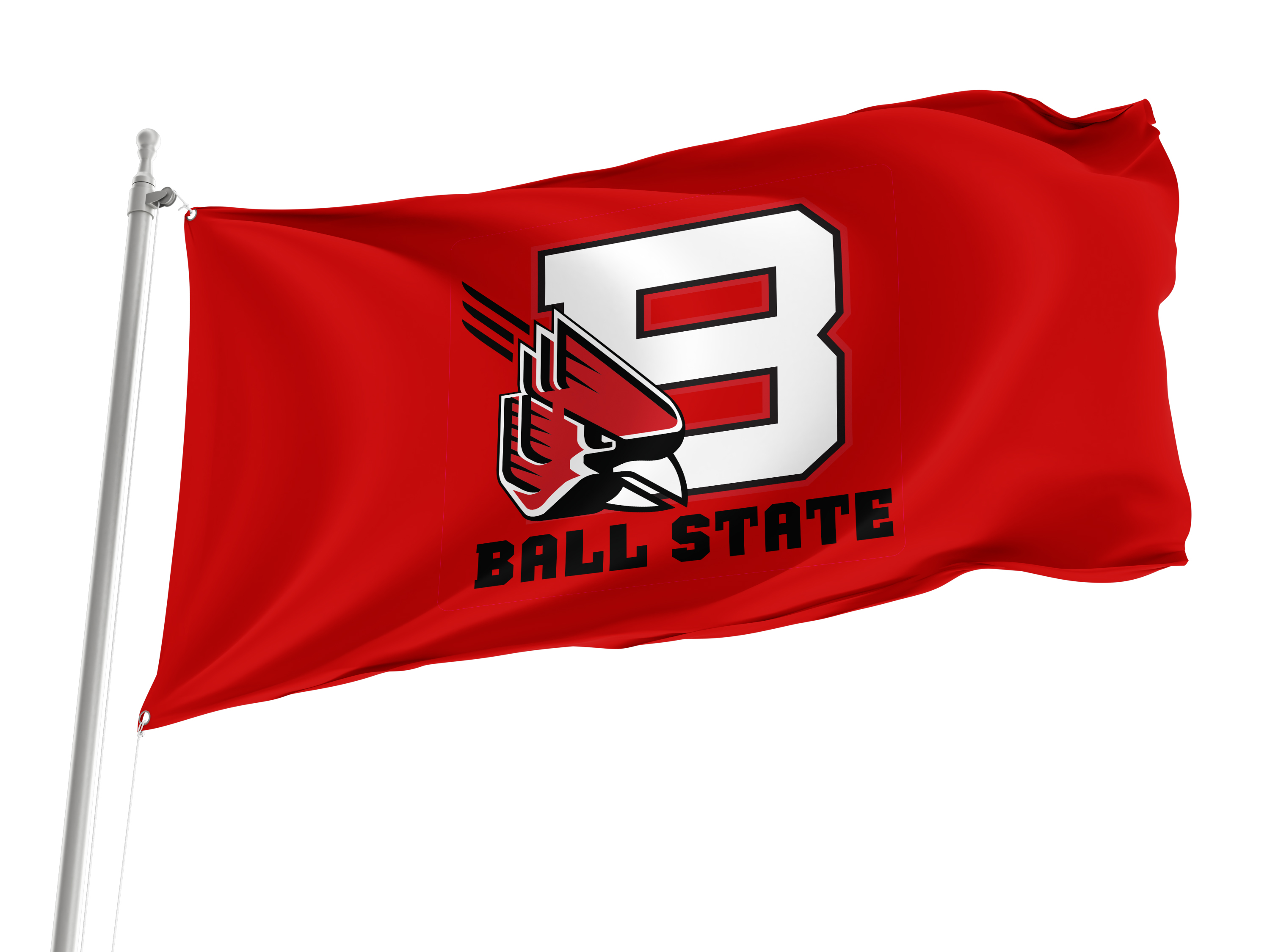 Ball State Cardinals Flag for Indoor & Outdoor Use