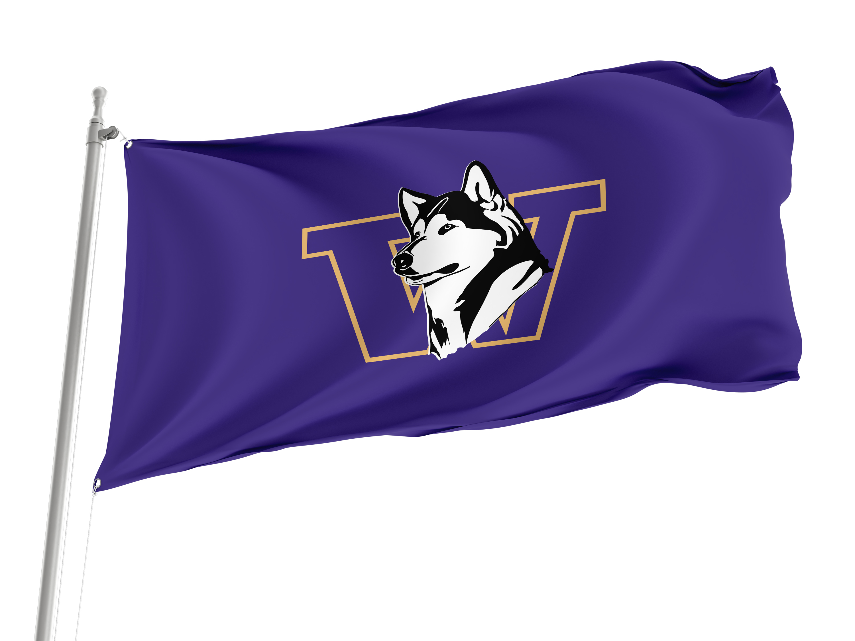 Washington Huskies Flag for Indoor & Outdoor Use