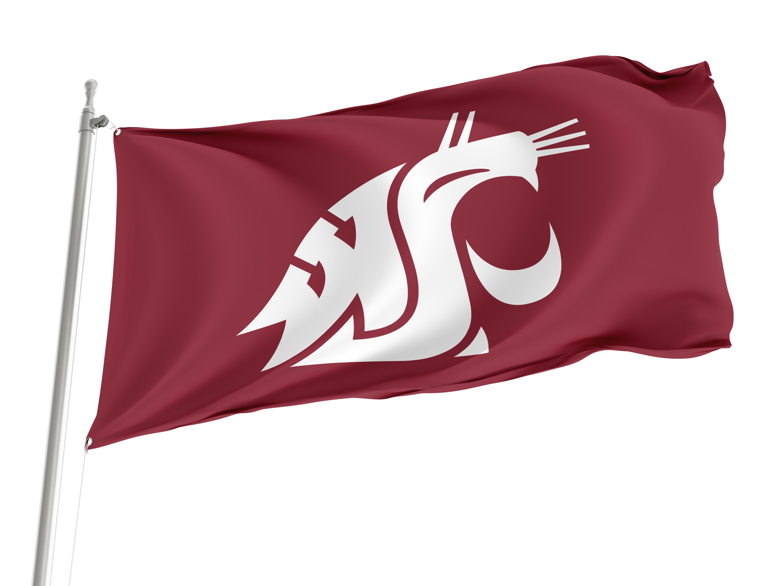 Washington State Cougars Flag for Indoor & Outdoor Use