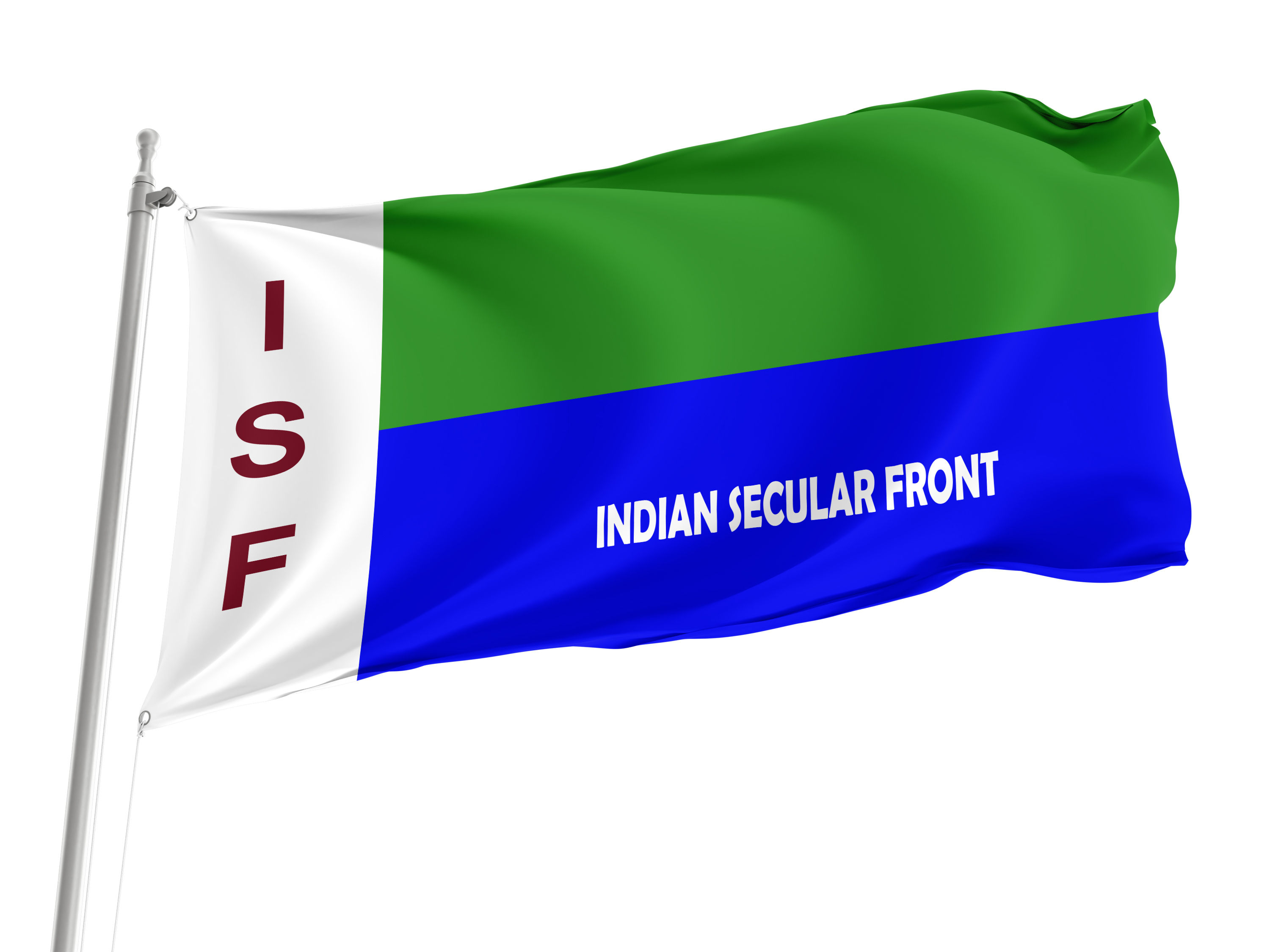 ISF, Indian Secular Front Flag for Indoor & Outdoor Use