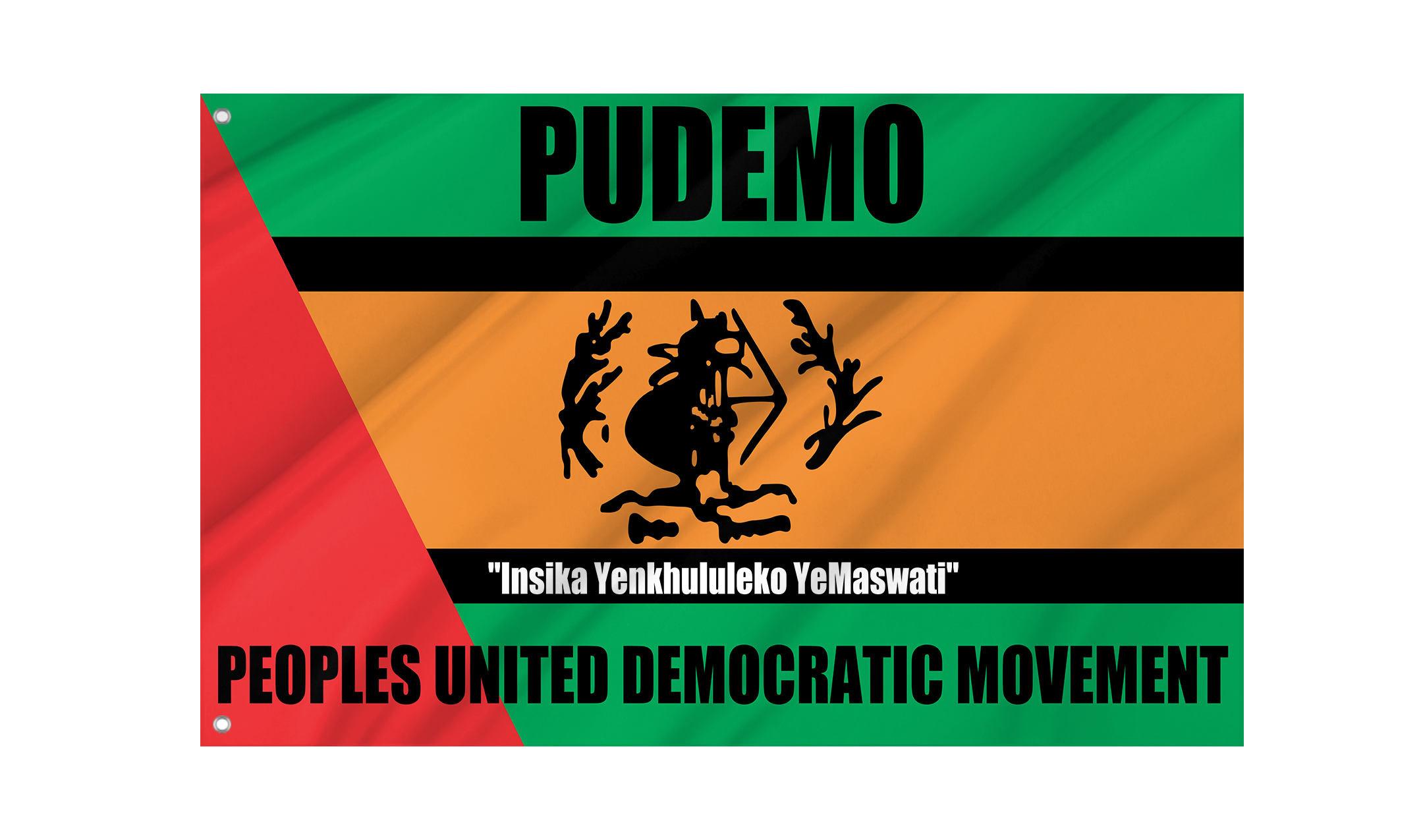 People's United Democratic Movement Flag for Indoor & Outdoor Use