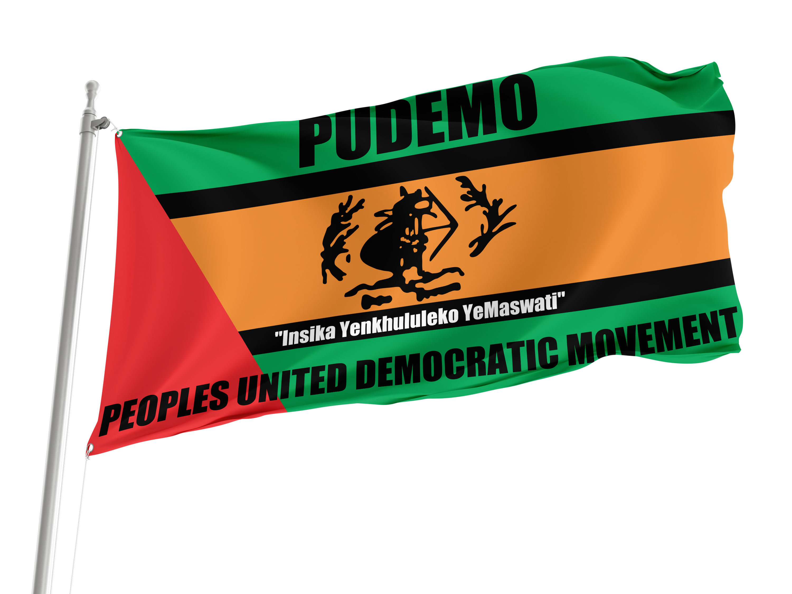 People's United Democratic Movement Flag for Indoor & Outdoor Use