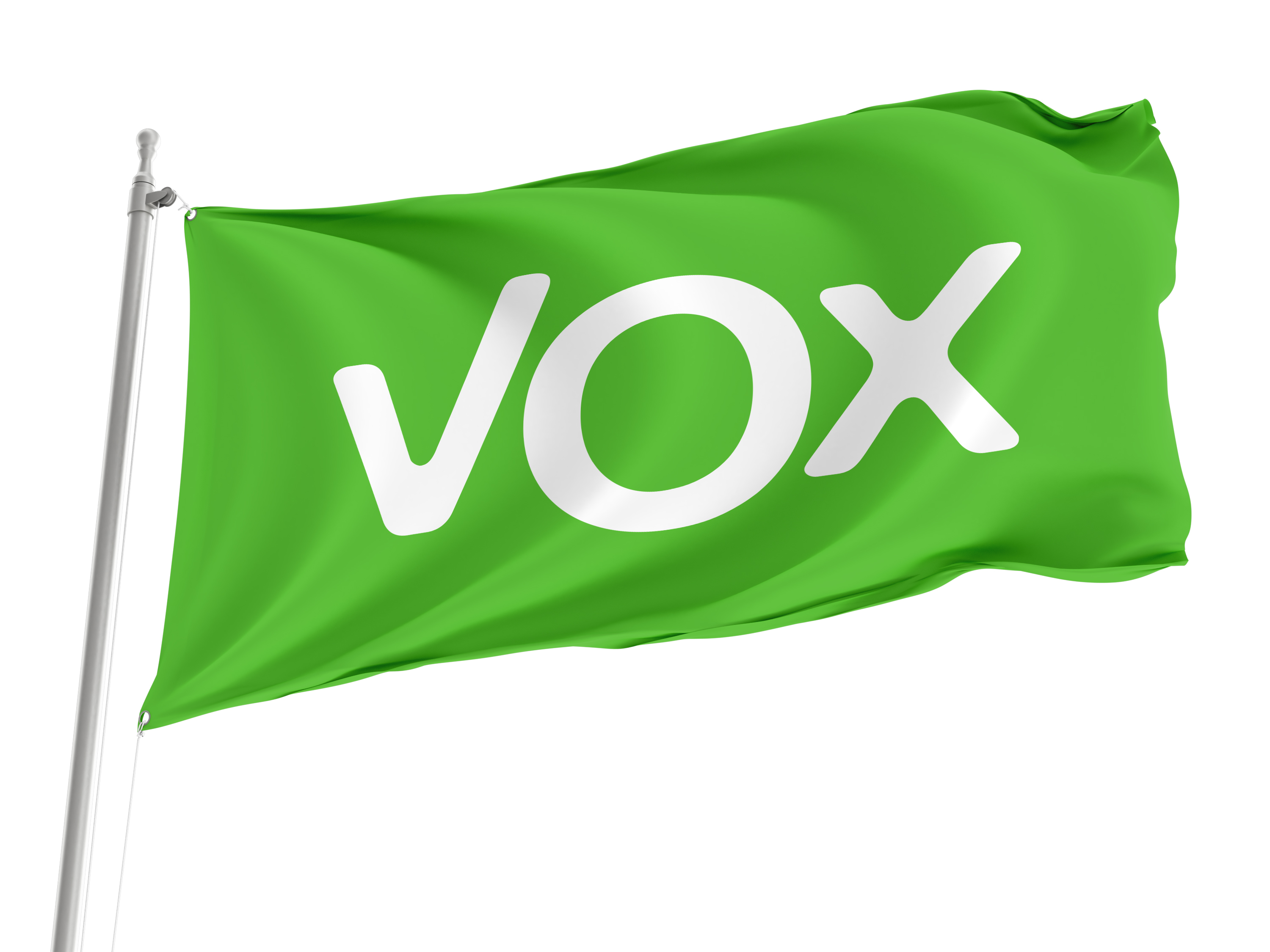 VOX a Conservative Political Party in Spain Flag for Indoor & Outdoor Use