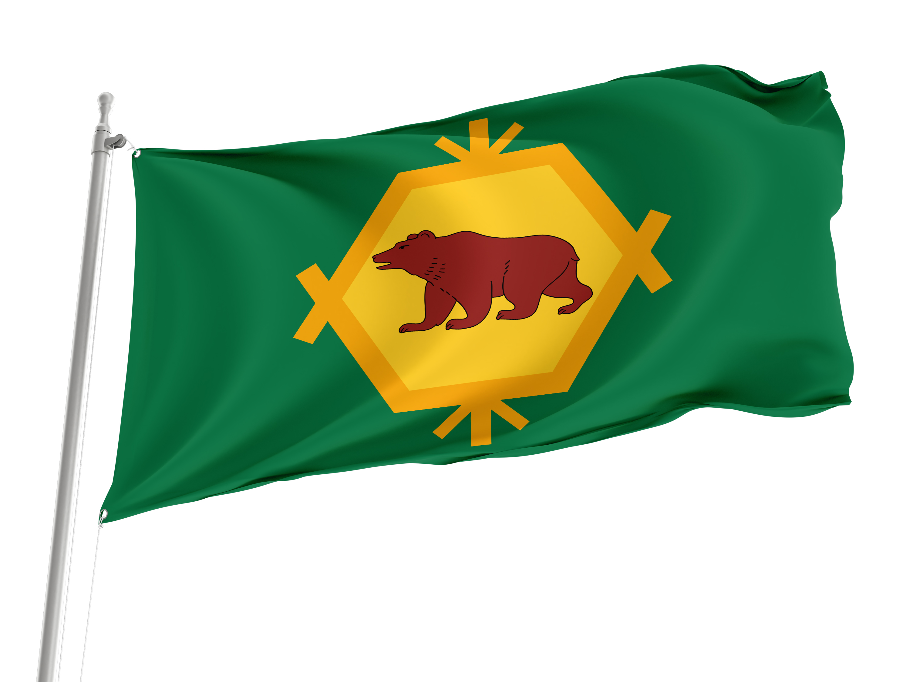 Burzyansky Rayon Flag for Indoor & Outdoor Use